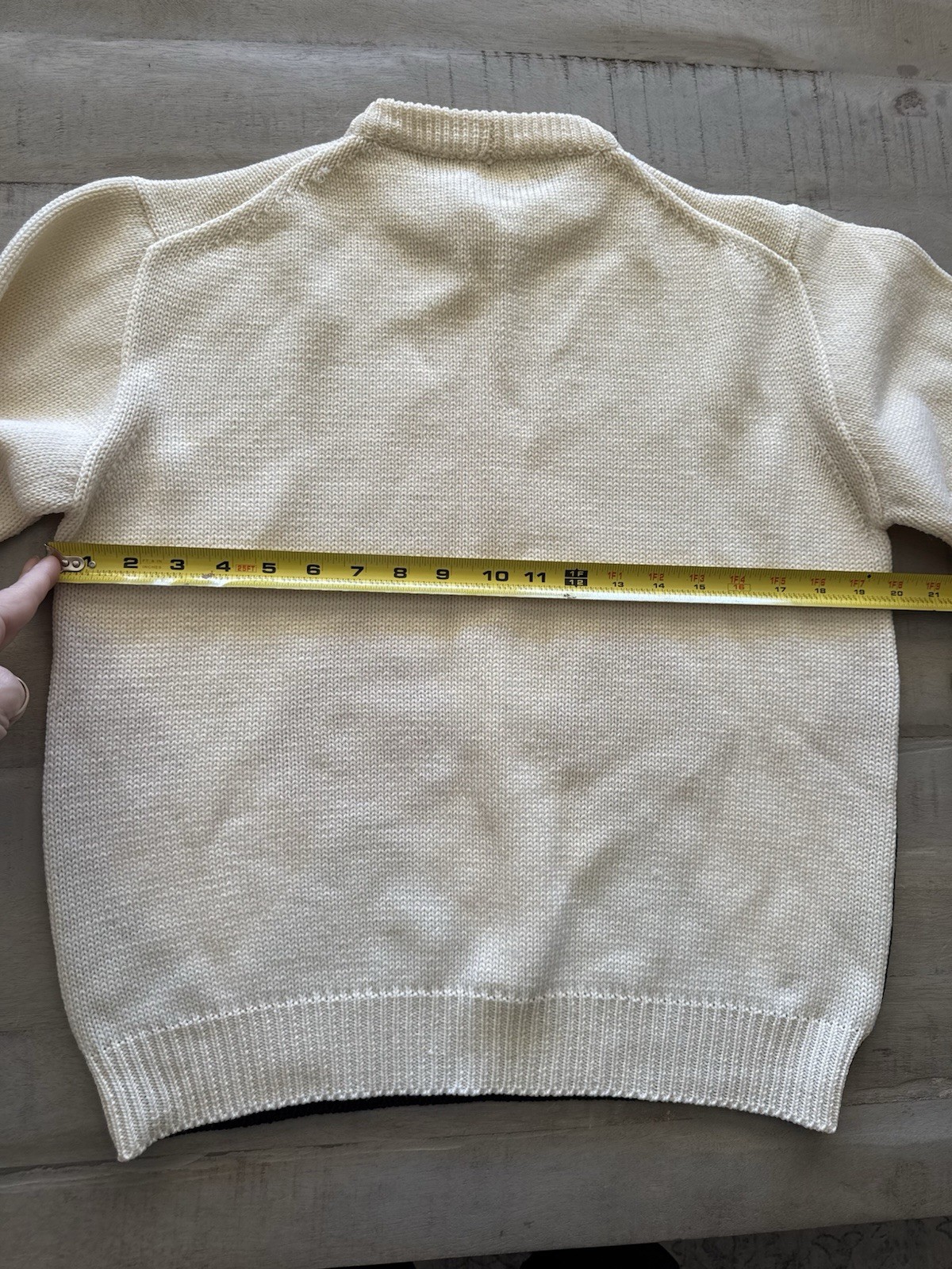 Vintage Pure Wool Made In Italy Argyle Sweater Size S Measurements