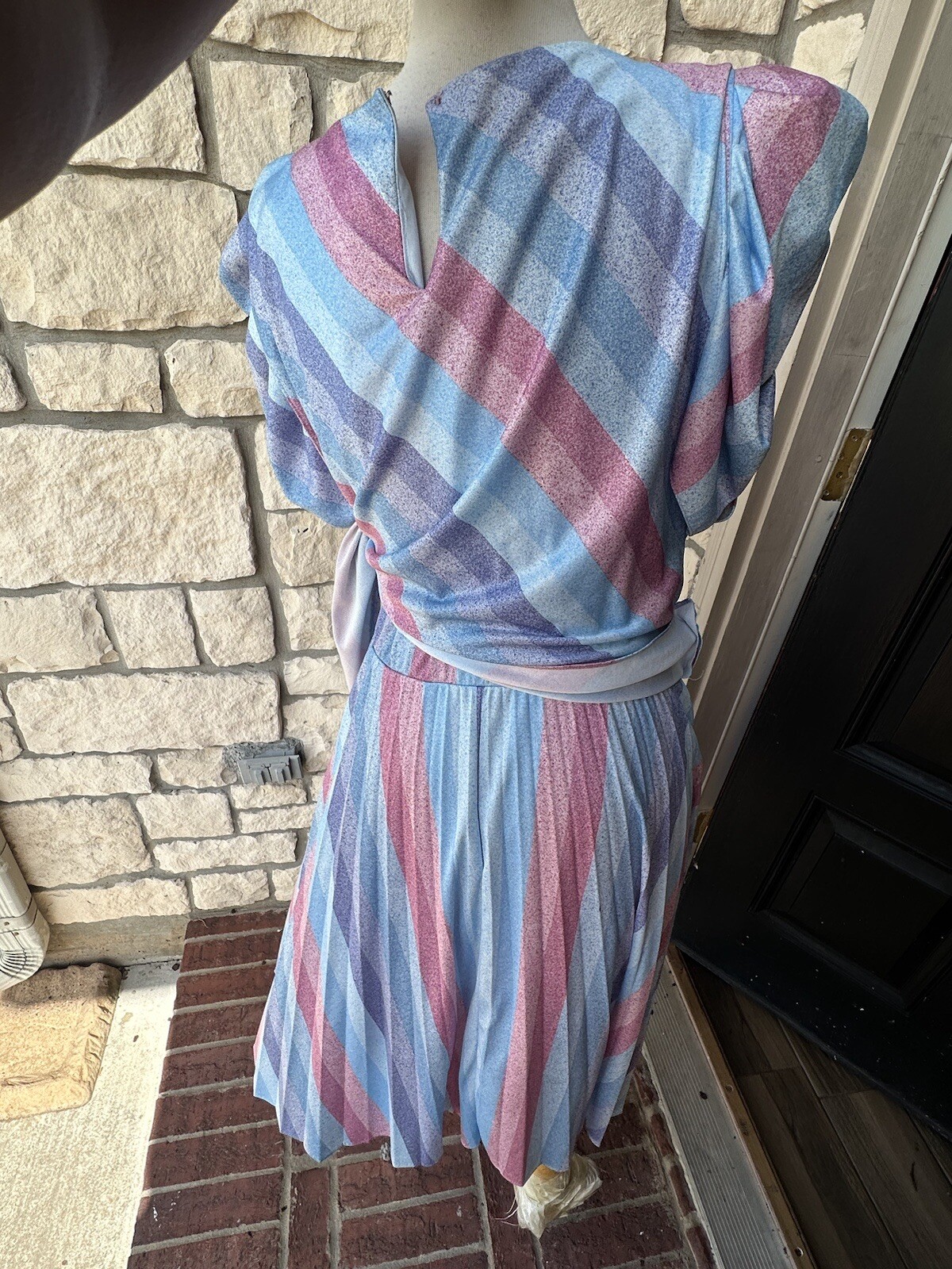 VINTAGE 80-S CUE FASHIONS MADE IN USA SPECIAL M/Large DRESS