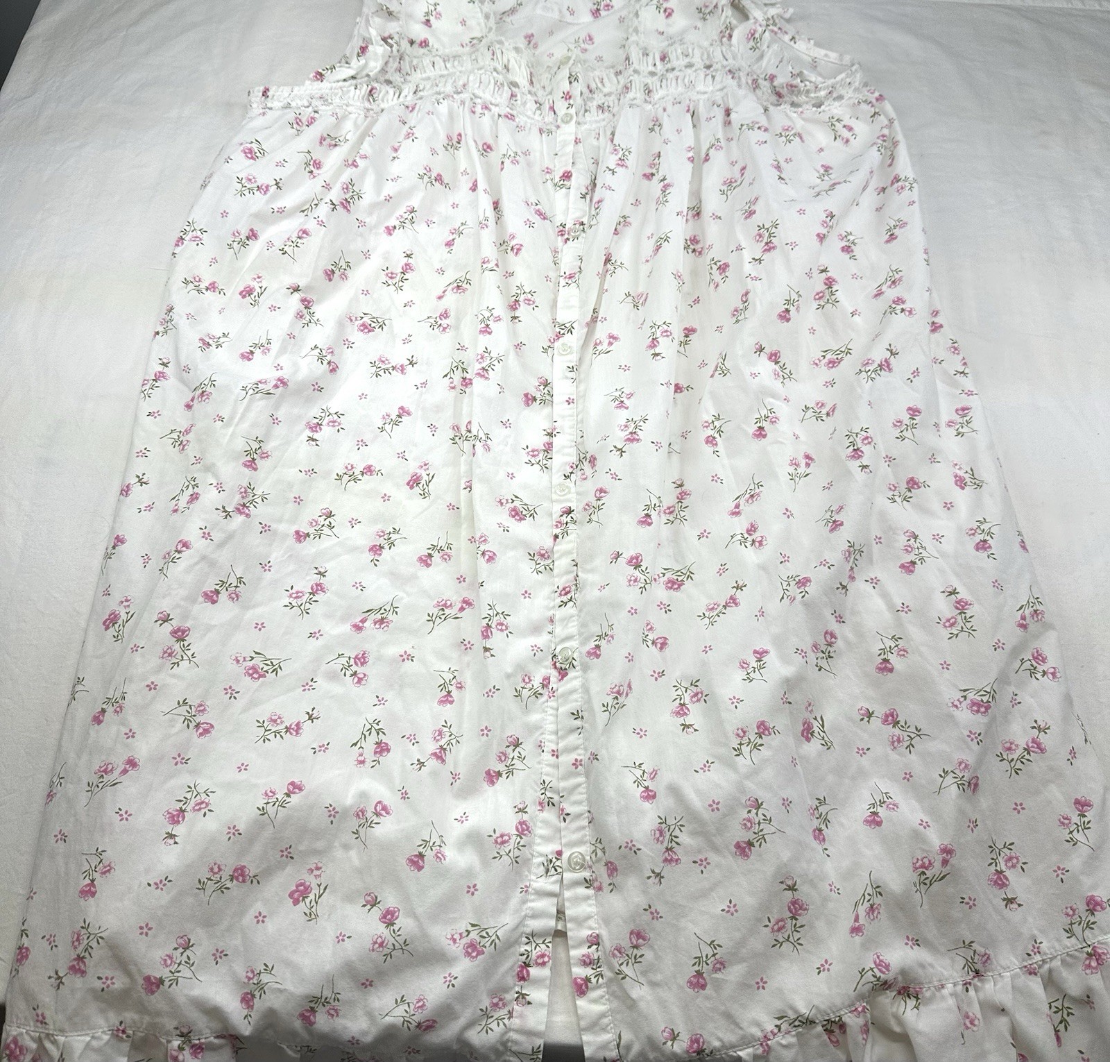 Vintage Blair Nightgown 3XL Sleeveless Prairie Cottagecore Floral Nightgown