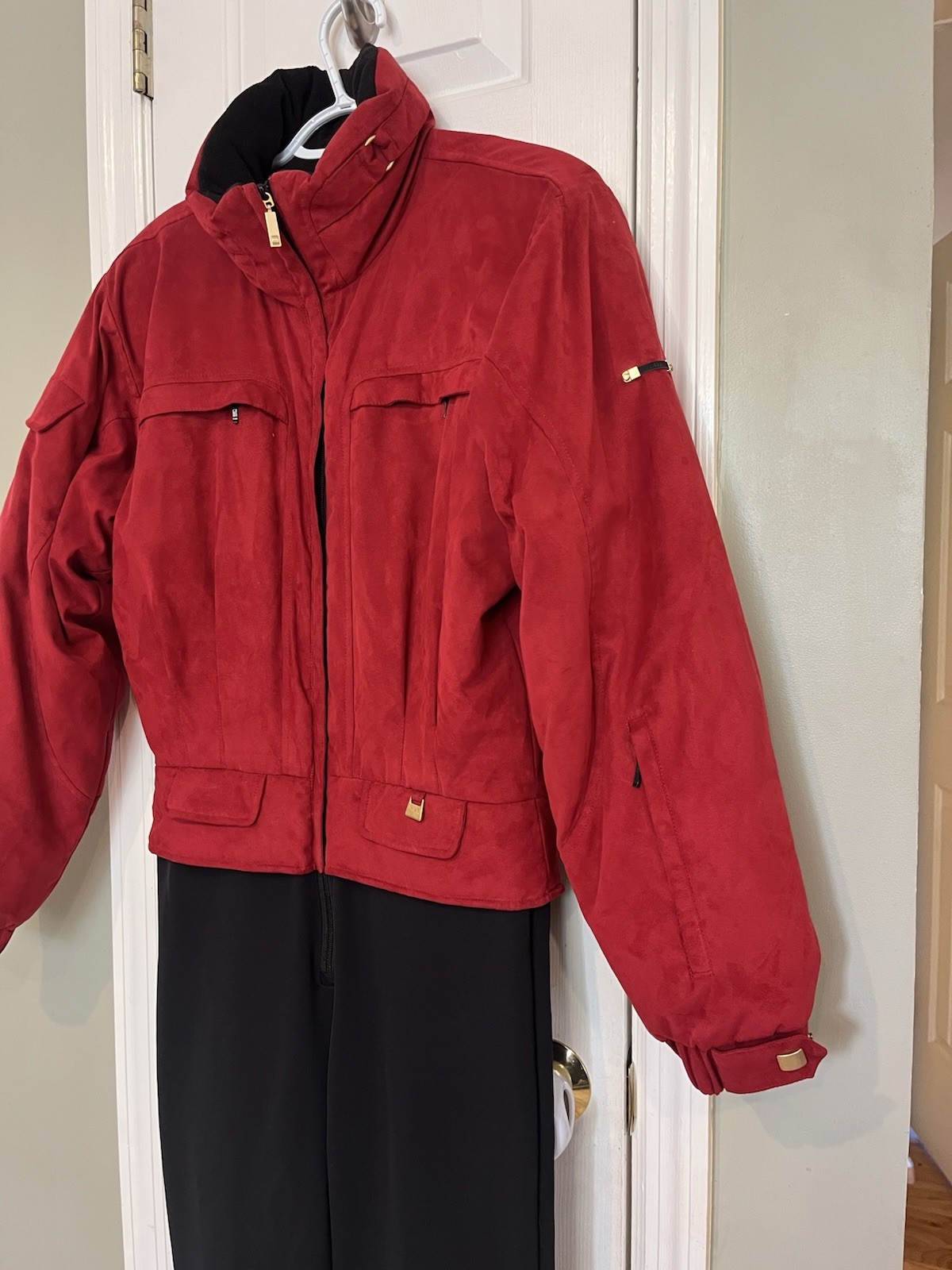 Vintage NILS Red Skiwear One Piece Ski Suit Women’s size 10