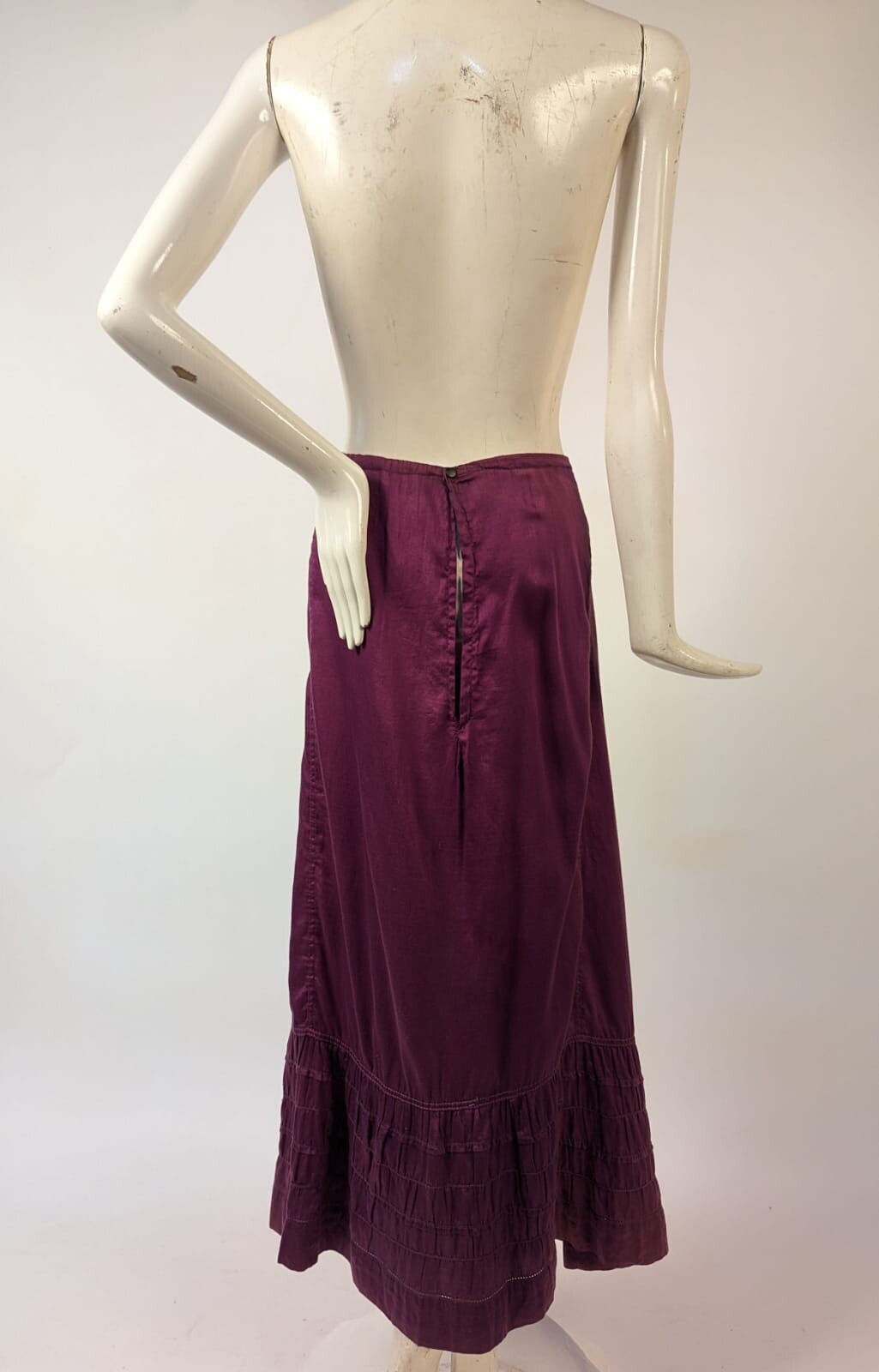 EDWARDIAN PURPLE COTTON PETTICOAT BY MONTGOMERY WARD