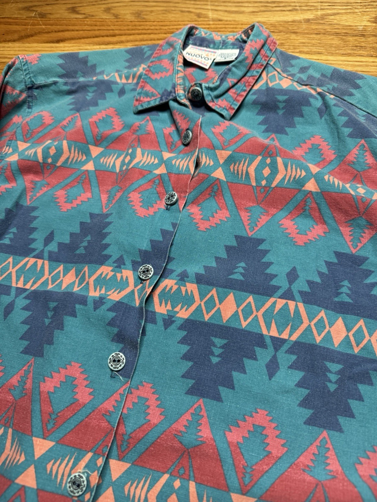 Vintage 1980s Western Button Up Shirt Nuovo Women’s Small Vtg 80s