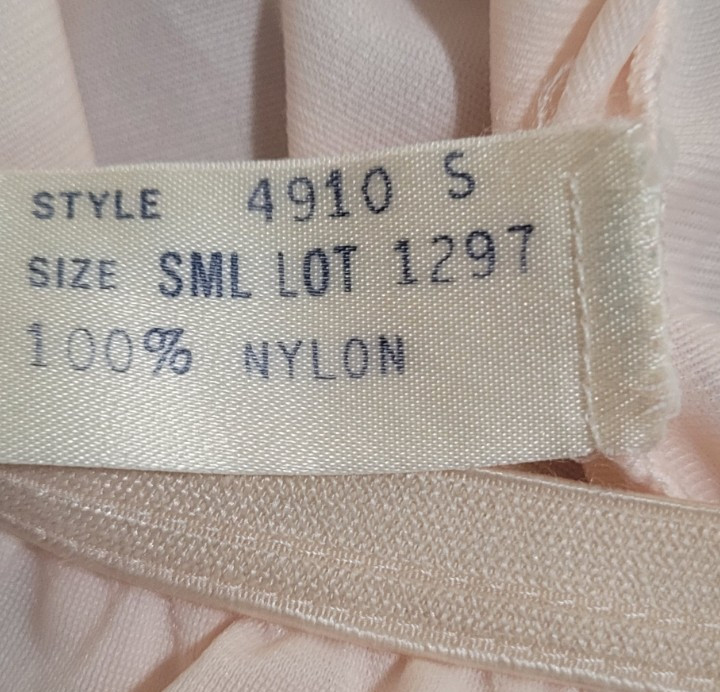 Wonder Maid Light Pink Slip Style 4910 Size S