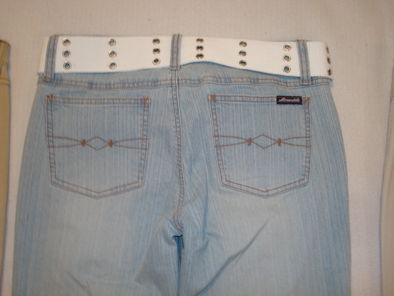 3 PAIR OF VINTAGE LATE 1980’S AEROPOSTALE JUNIOR WOMENS PANTS FLARE CUT