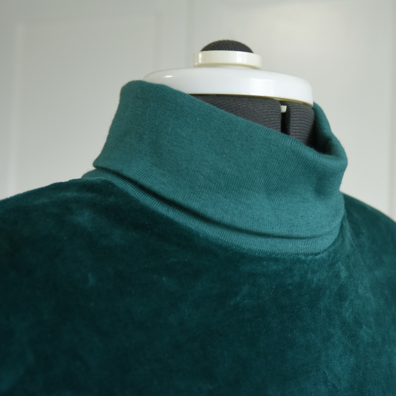 Vintage Velour Belted Dress by Gertrude Davenport W/Pockets Sm