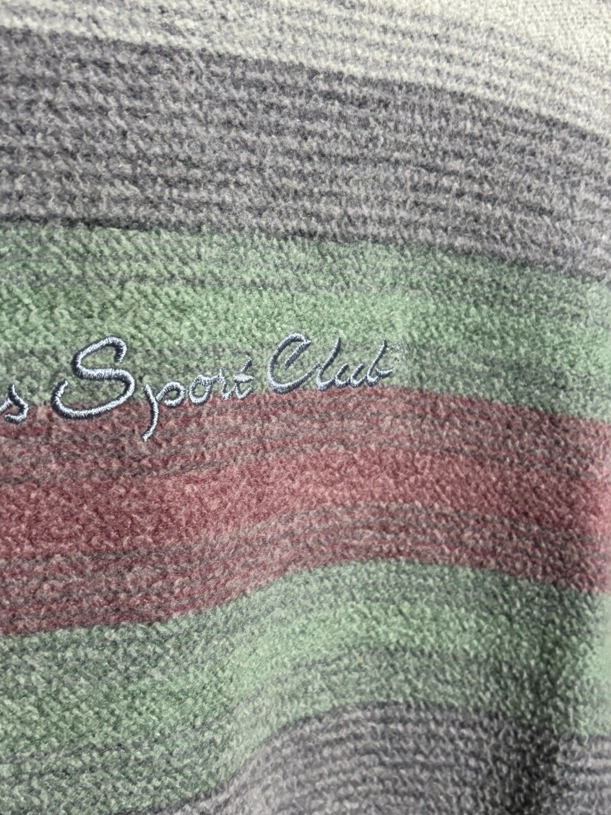 Vintage Paris Sport Club Sz XL Cotton Striped Sweater Road Rags Jeans Korea