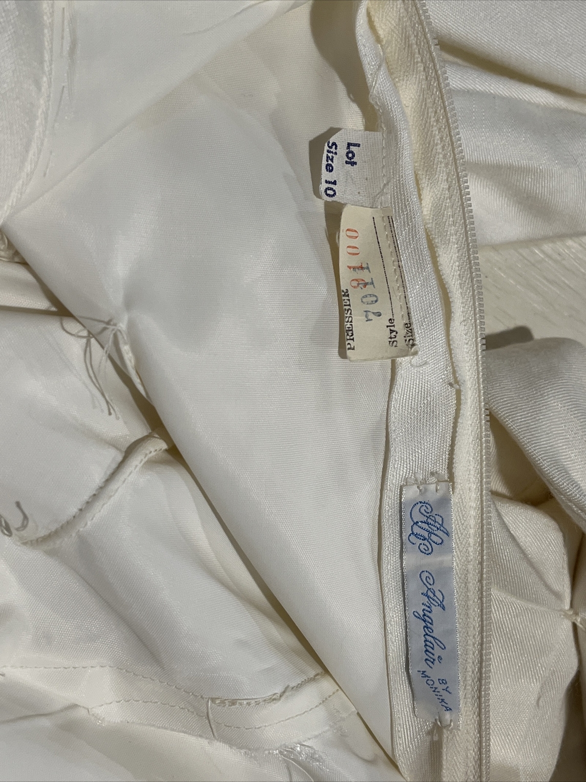 Vintage ABC ANGELAIR BY MONIKA Off White Wedding Dress~GORGEOUS!