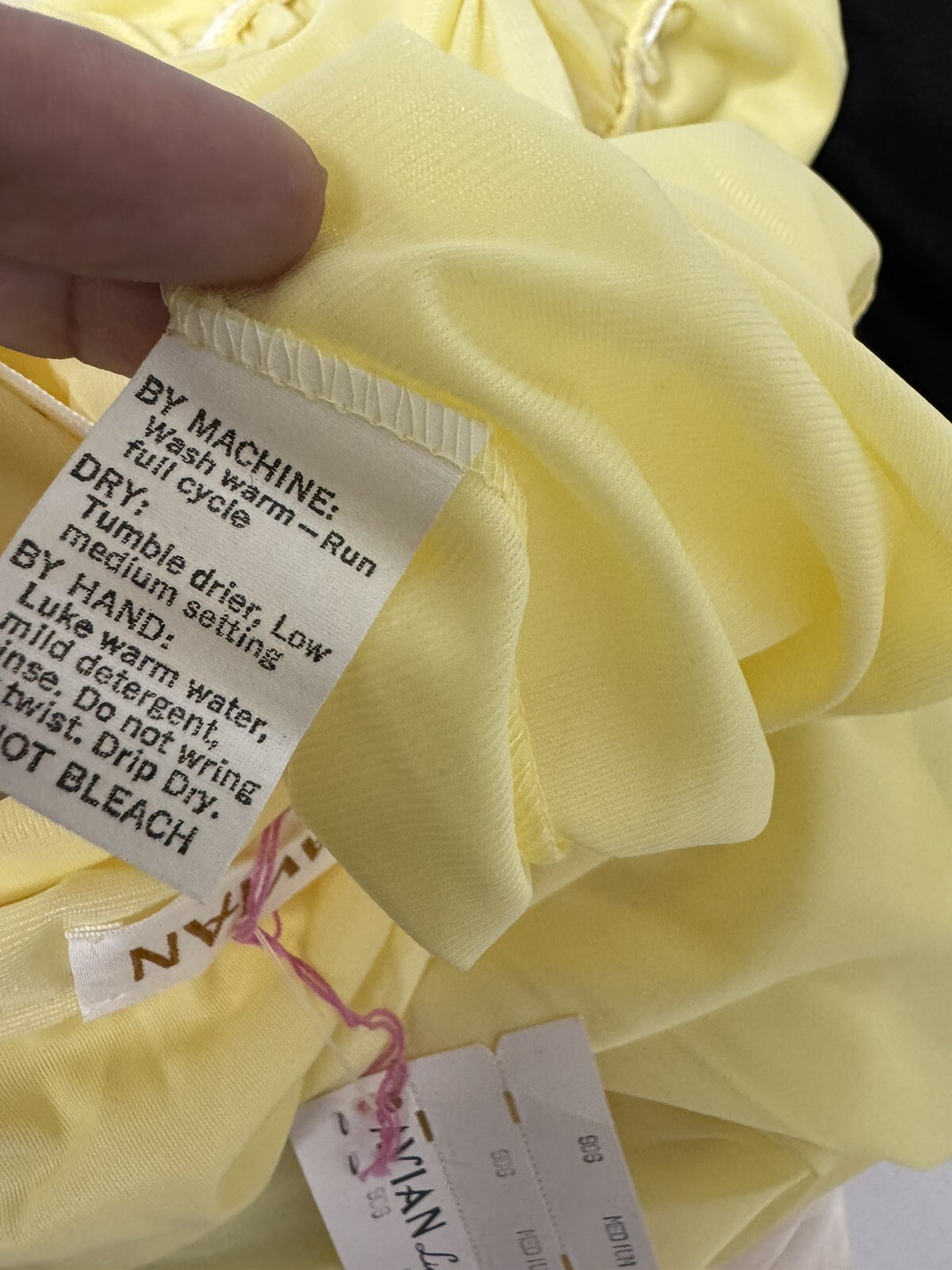 Vintage Avian Lingerie women’s Lingerie Babydoll Nightgown yellow size M