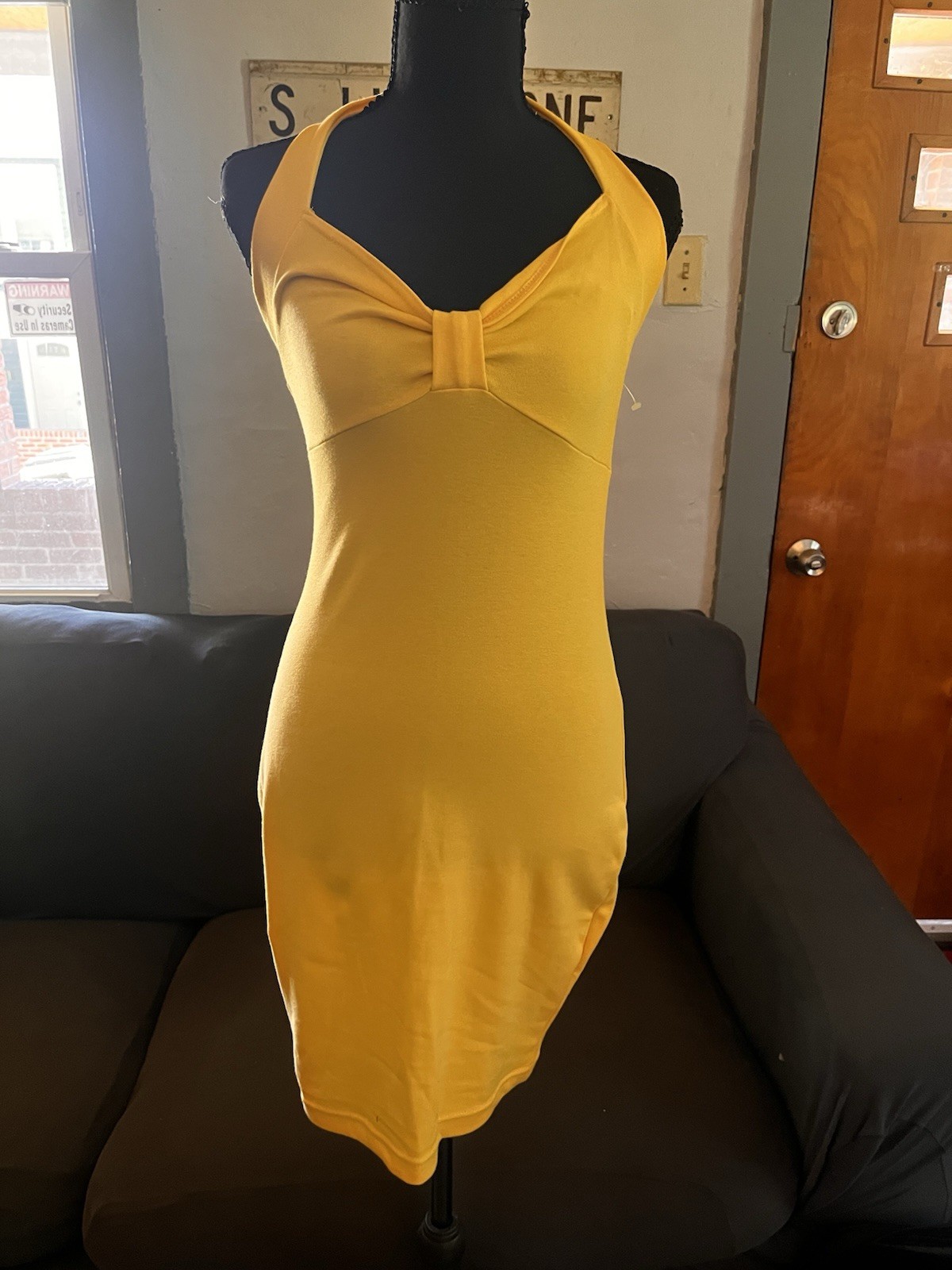 Vintage Y2K Yellow Incharge Dress Size M