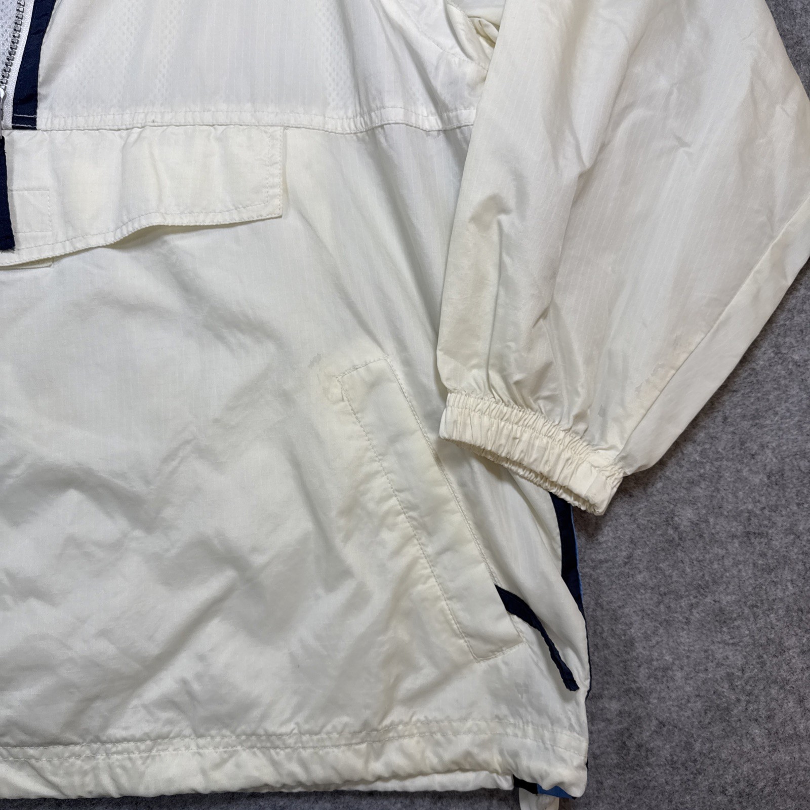 Vintage Active Frontier Full Zip Windbreaker Jacket 90s Sz M, Zip Off Sleeves