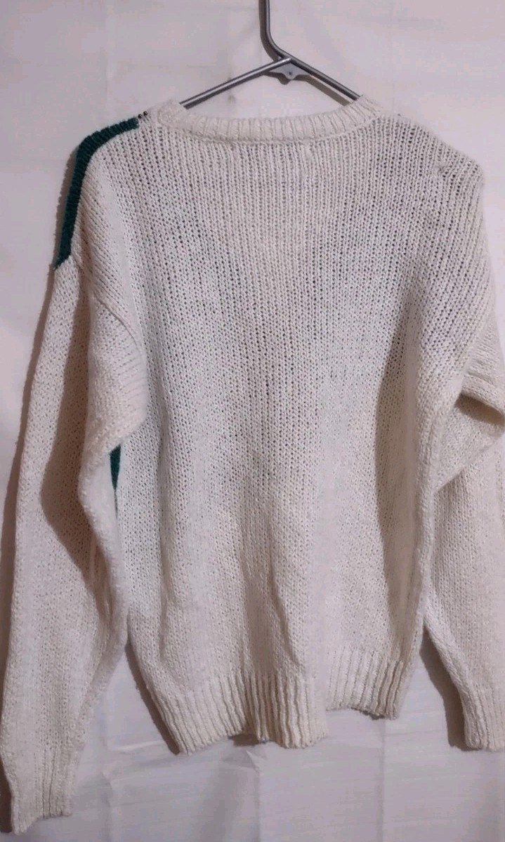 Vintage Bramble Sweater Colorful Beads 80’s 90’s Color Block Cosby Women’s Med