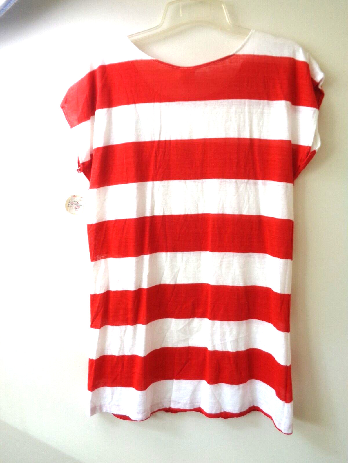 7UP DESIGN TOP SLEEPWARE RED & WHITE STRIPE NEW OLD STOCK VINTAGE/RETRO 70’s-80S