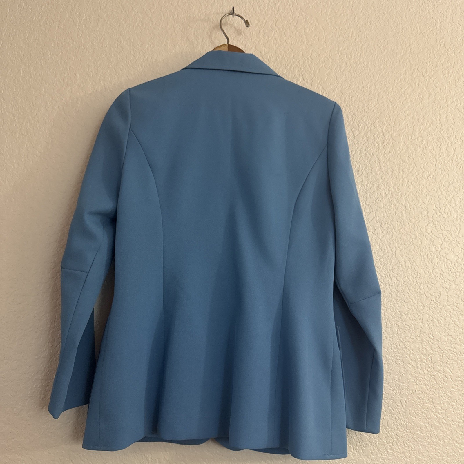 NWOT Vintage 1970s Blue Tailored Blazer Fitted Lined Women’s Leisure Suit