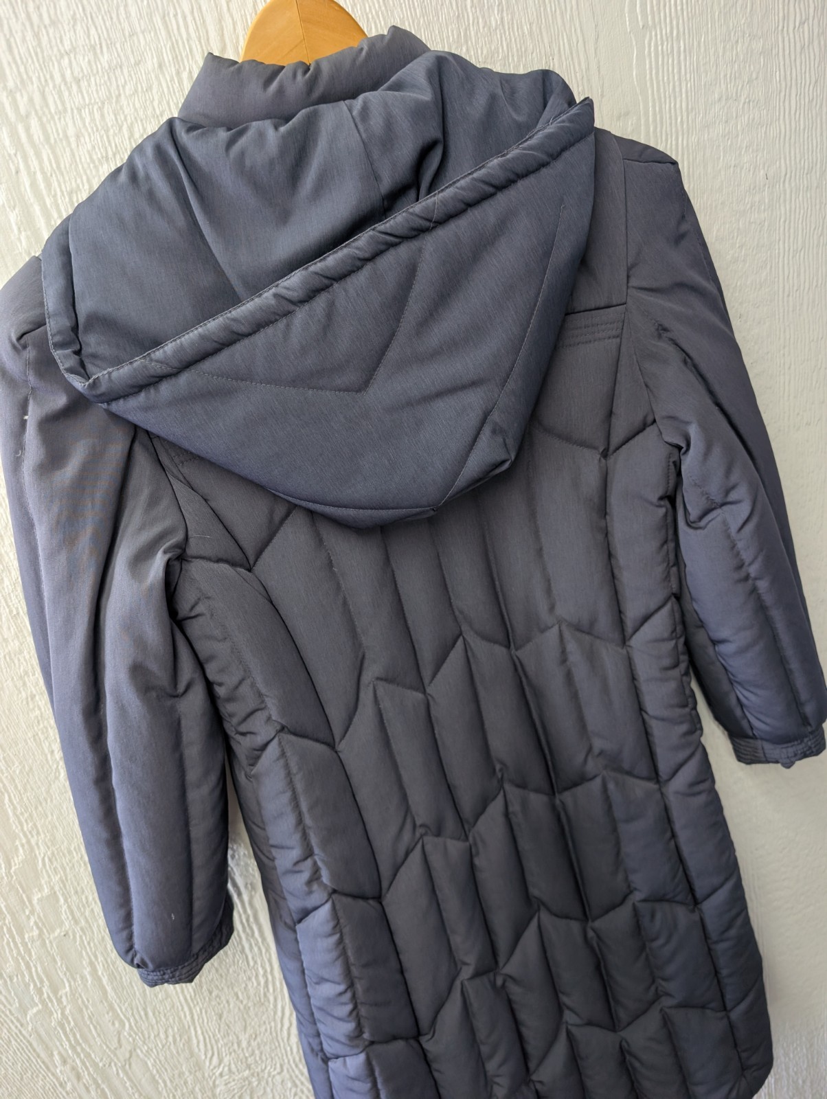 Vintage Fleet Street Down Feather Quilted Coat Long Coat Retro Cozy Size 10