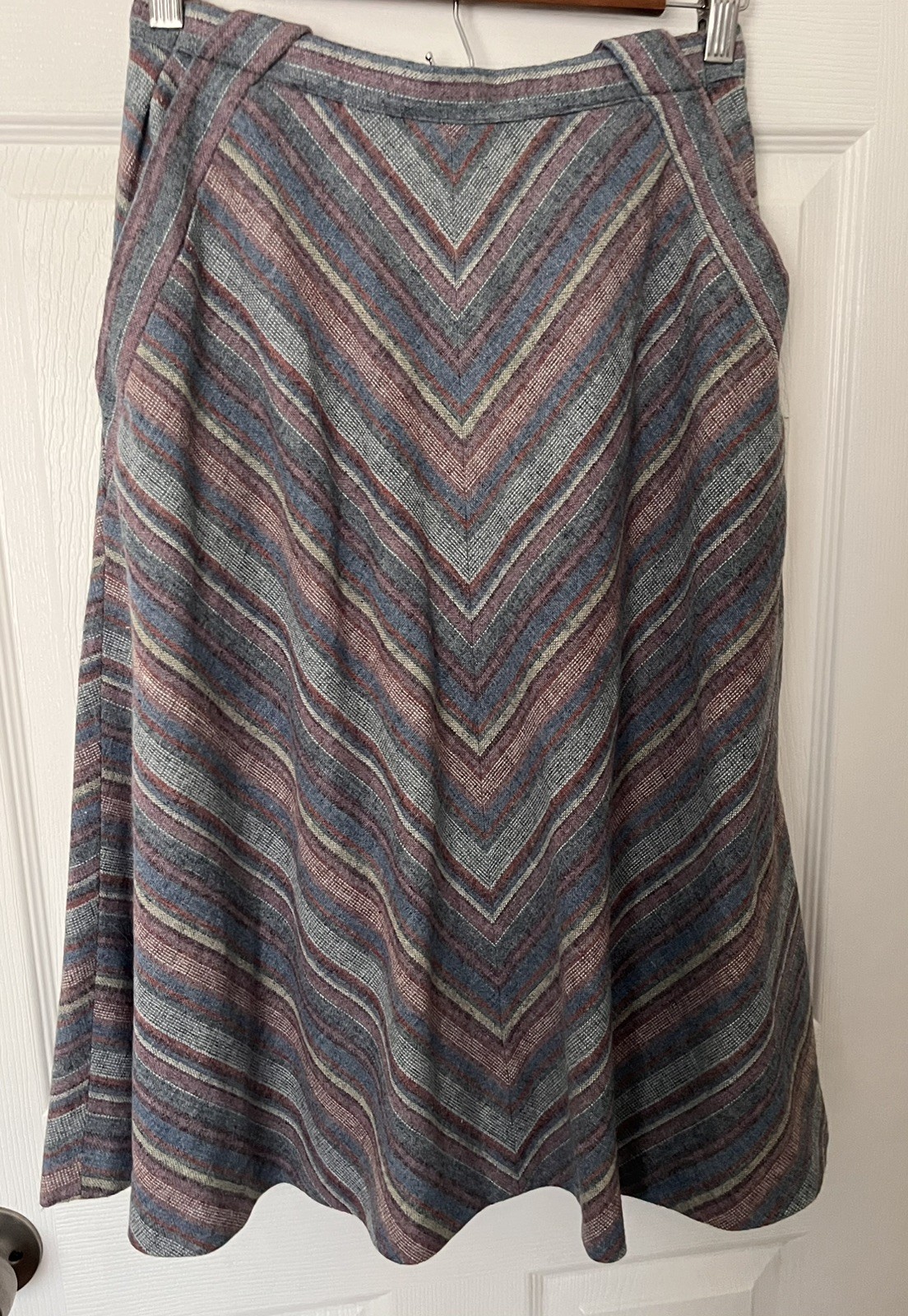 Vintage Summit Of Boston Women’s 70s Tweed Maxi Skirt No Size Tag Waist 27″