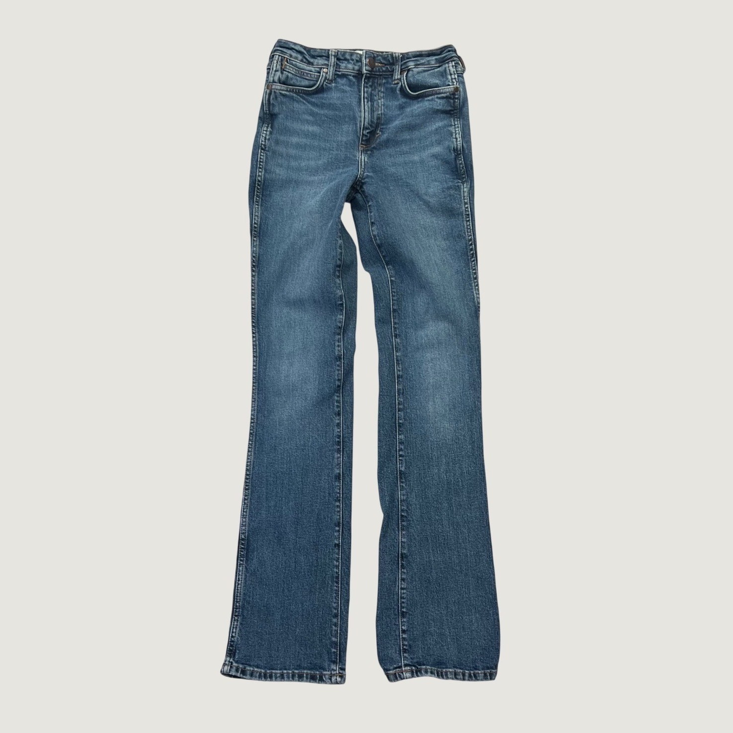 Wrangler Retro Jeans Womens 28 Tall Blue High Rise Bootcut Western Denim Cowgirl