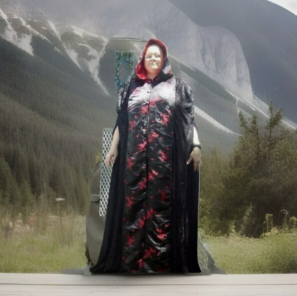 Panne Velvet Lined Cape Custom. Wiccan SCA Medieval RenFaire LARP Hooded S-4X
