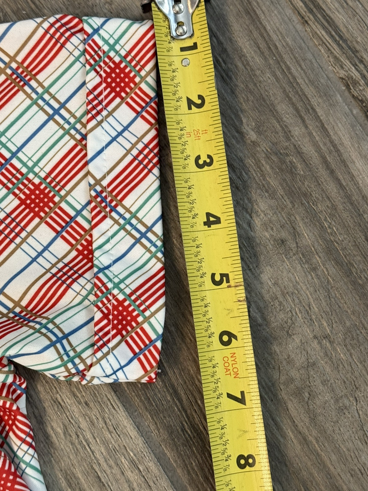 Rare Vintage 1960s70s Sears Perma Prest Shirt-Red, White, Blue Plaid W Med 16