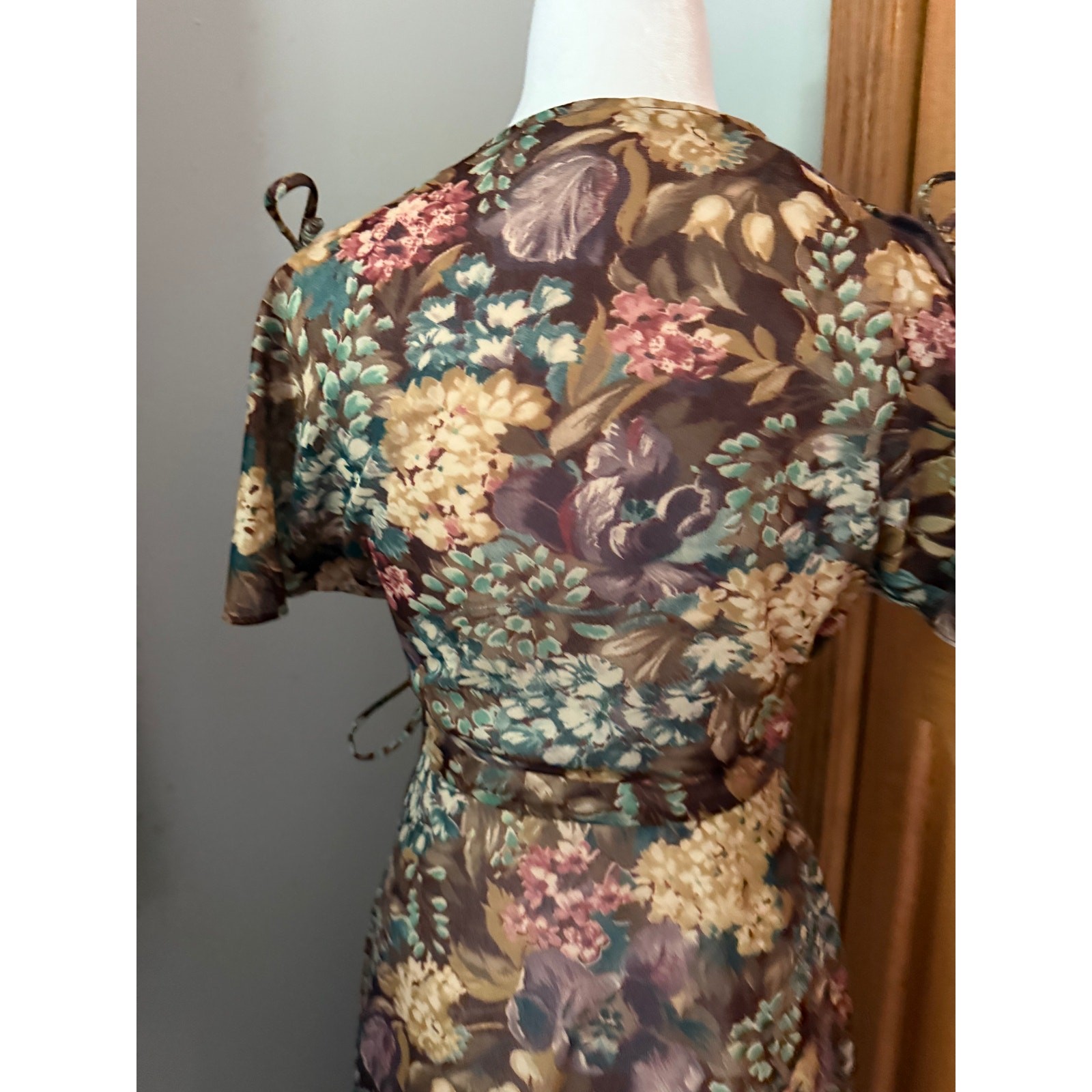 Vintage Floral Wrap Dress 70’s