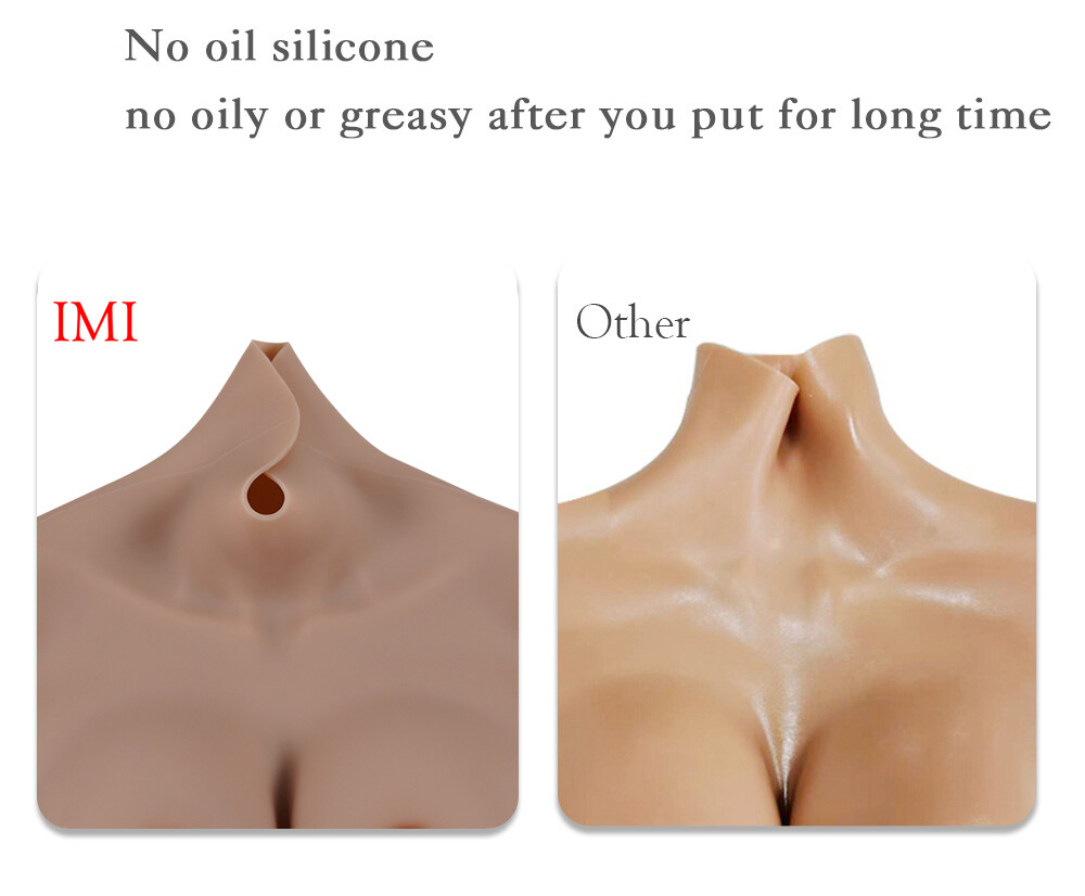 No-oil Silicone Breast Forms Crossdresser Breast Enhancer Fake Boobs B-G Cup