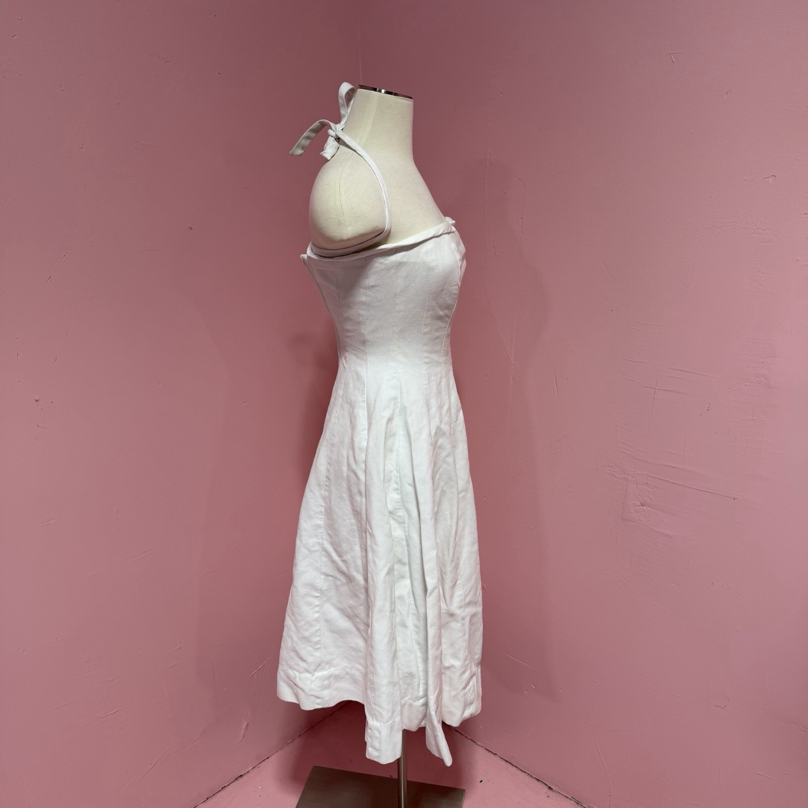 True Vintage 1950’s Pat Premo Grease Mid Century White Dress