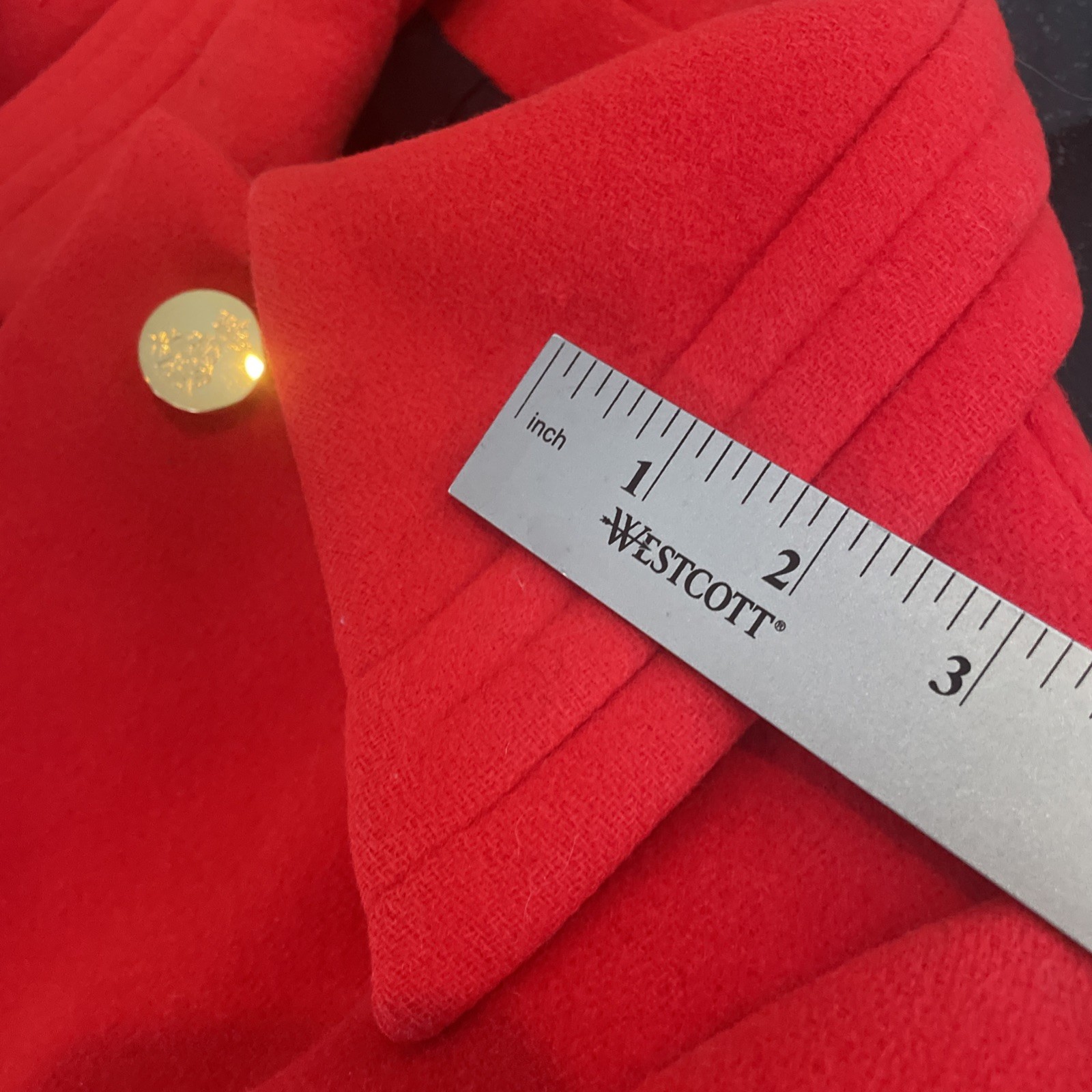 Vtg 60s Pauline Trigere Vermillion Wool Swing Coat RARE Mid Century Mod French