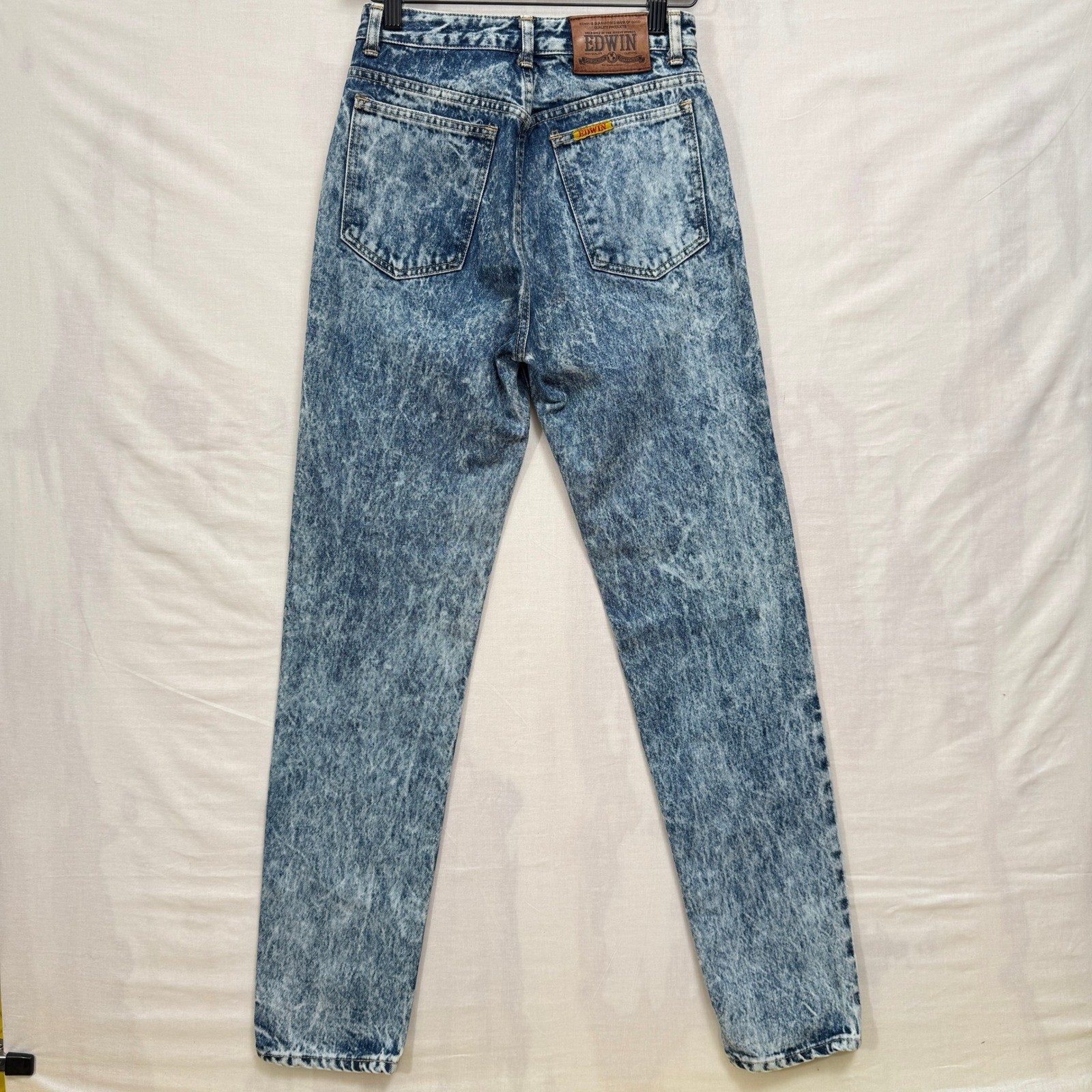 Edwin Tokyo Jeans London Slim Women 26 Blue Acid Wash High Rise Vintage Japan