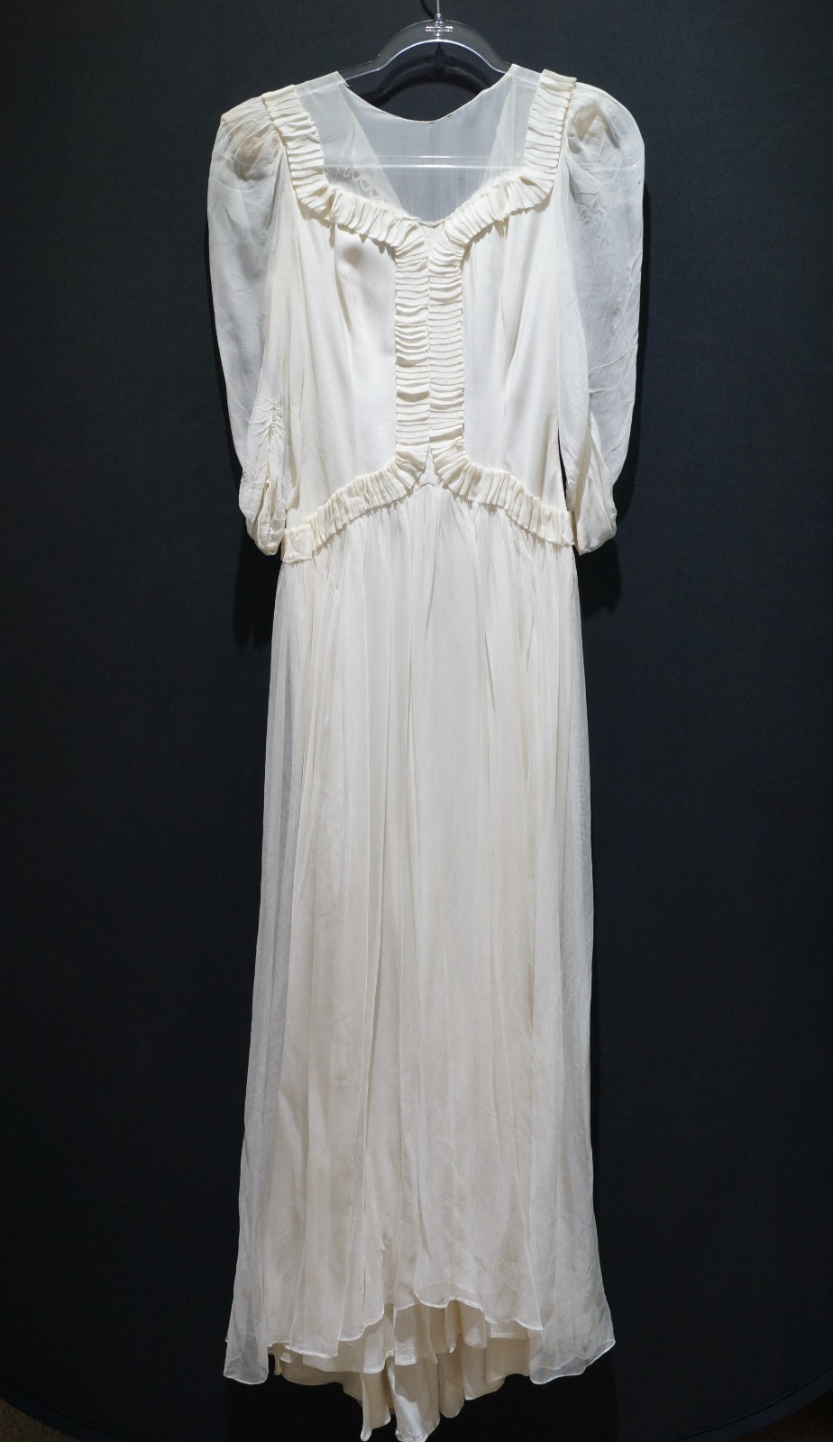 Vintage 1930’s Art Deco Wedding Dress 30s 40s Wedding Gown xxs xs