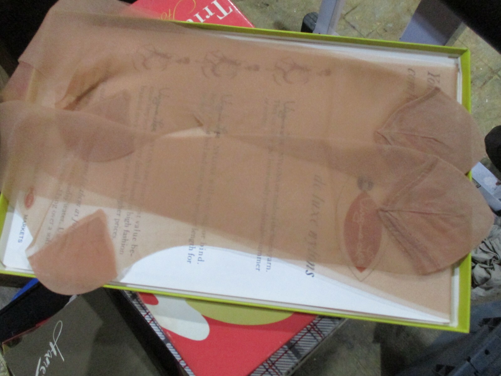 1PR VINTAGE VIRGINIA LEE RHT SHEER MICRO MESH NYLON STOCKINGS 11 LONG 34″ BEIG