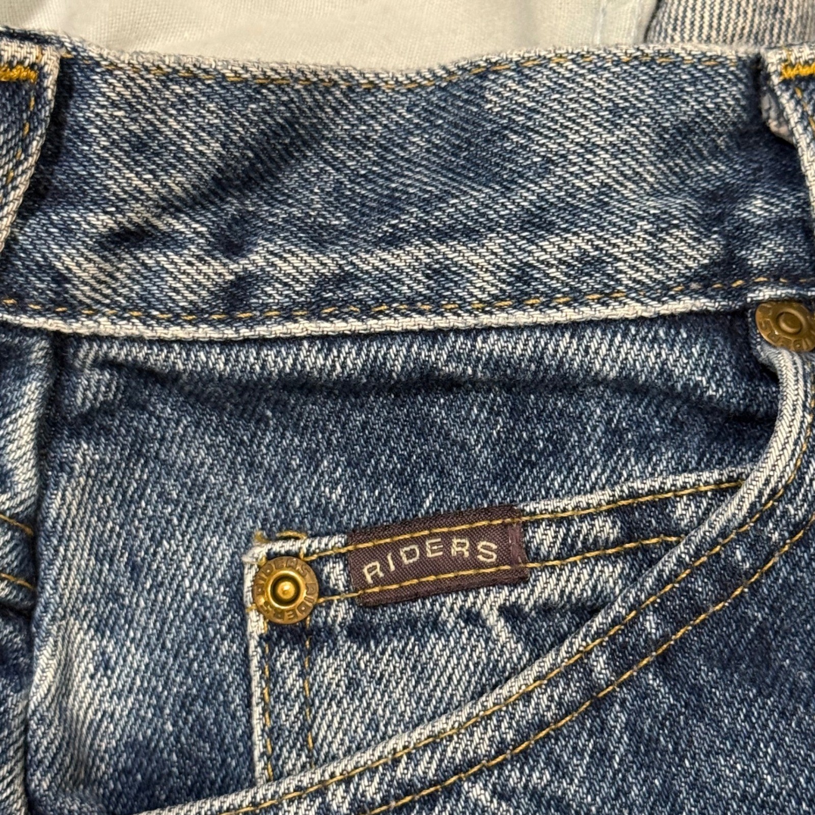 Riders by Lee Vintage High Waisted Mom Jeans Medium Wash Tapered 18 Med 36×31