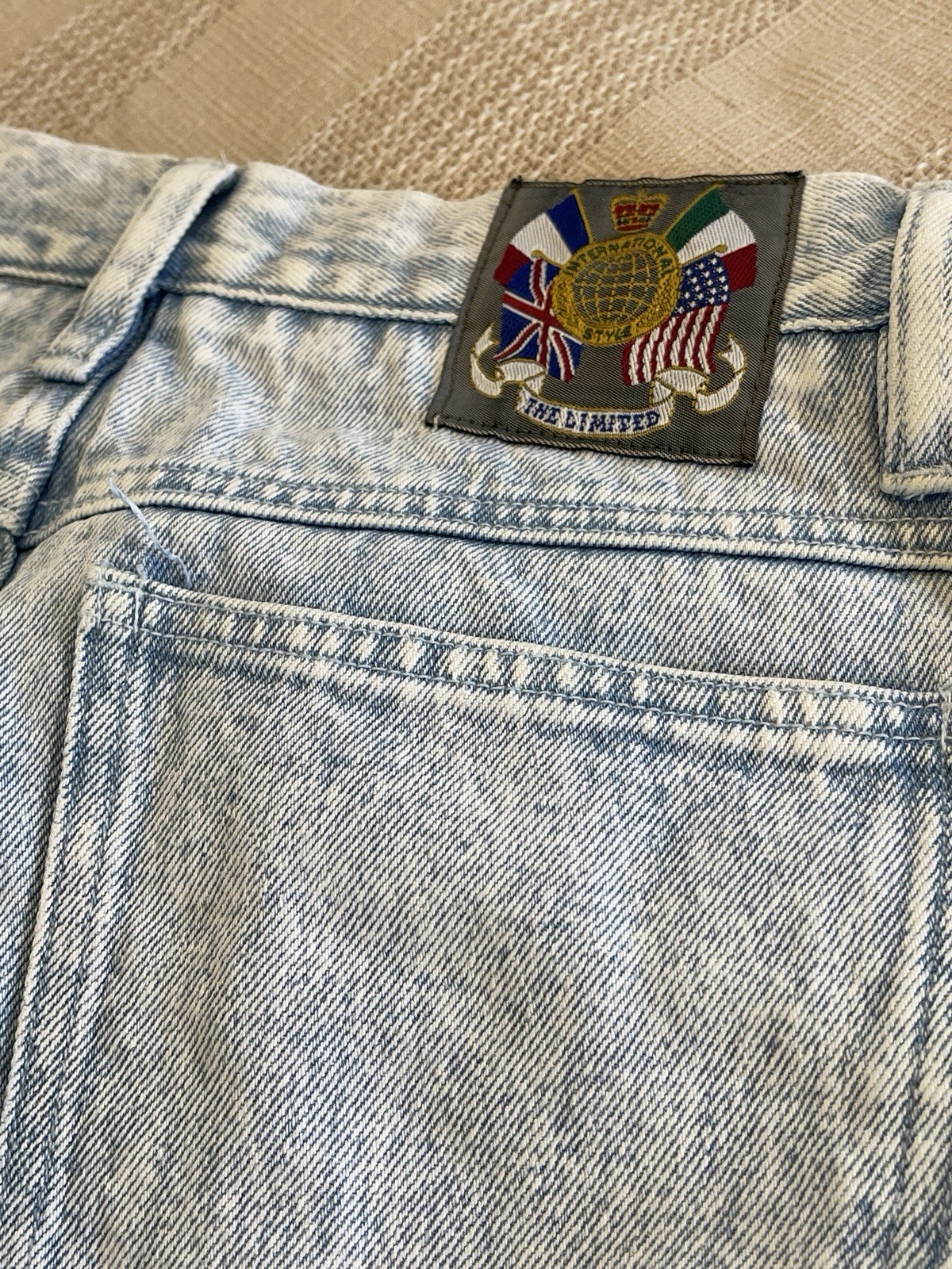 Vtg 80’s Limited Jeans Acid Wash 100% Cotton Tapered Leg Womens Sz 10 28”Waist