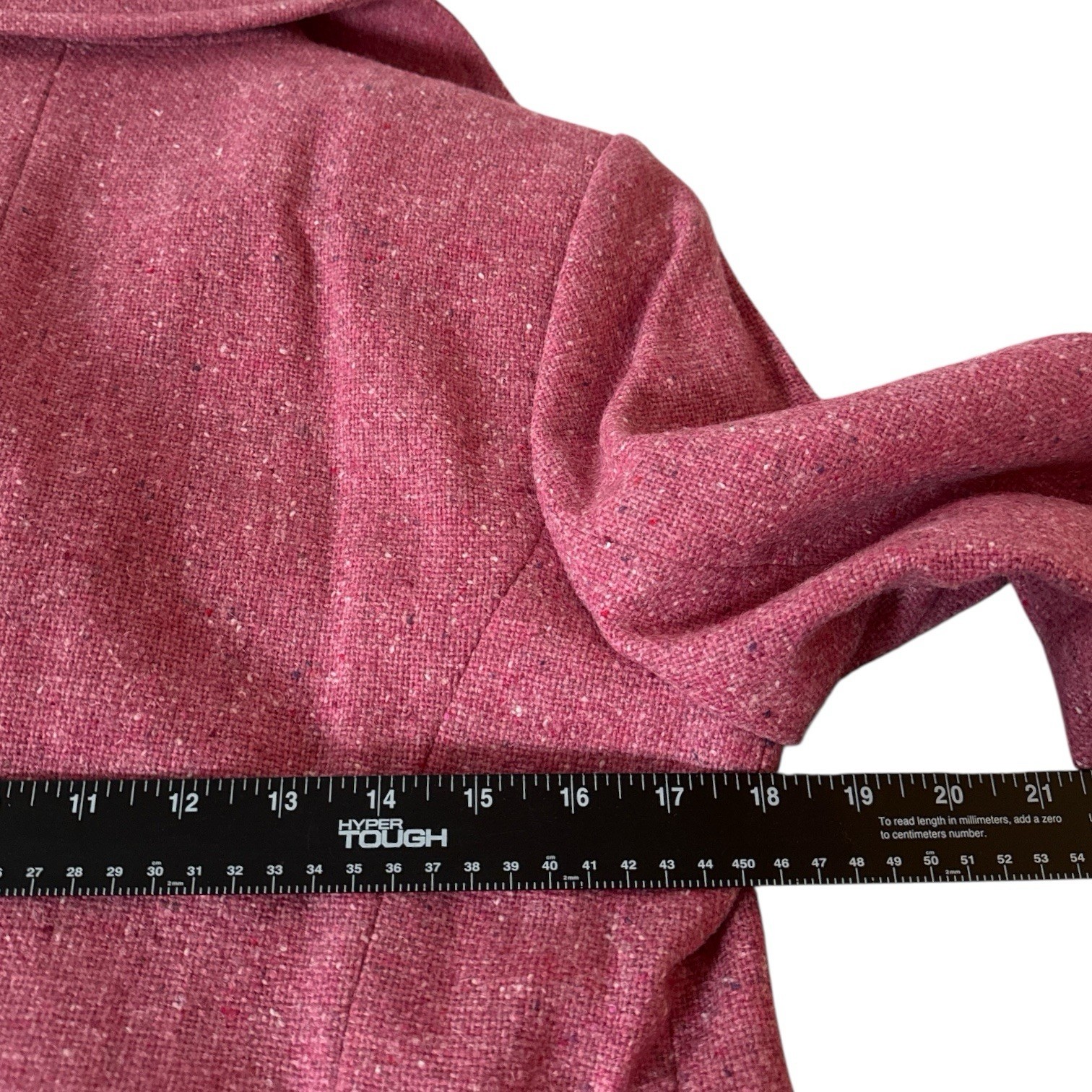 Vintage The J Peterman Company 100% Wool Pink Button Tie Y2K Jacket Women’s S