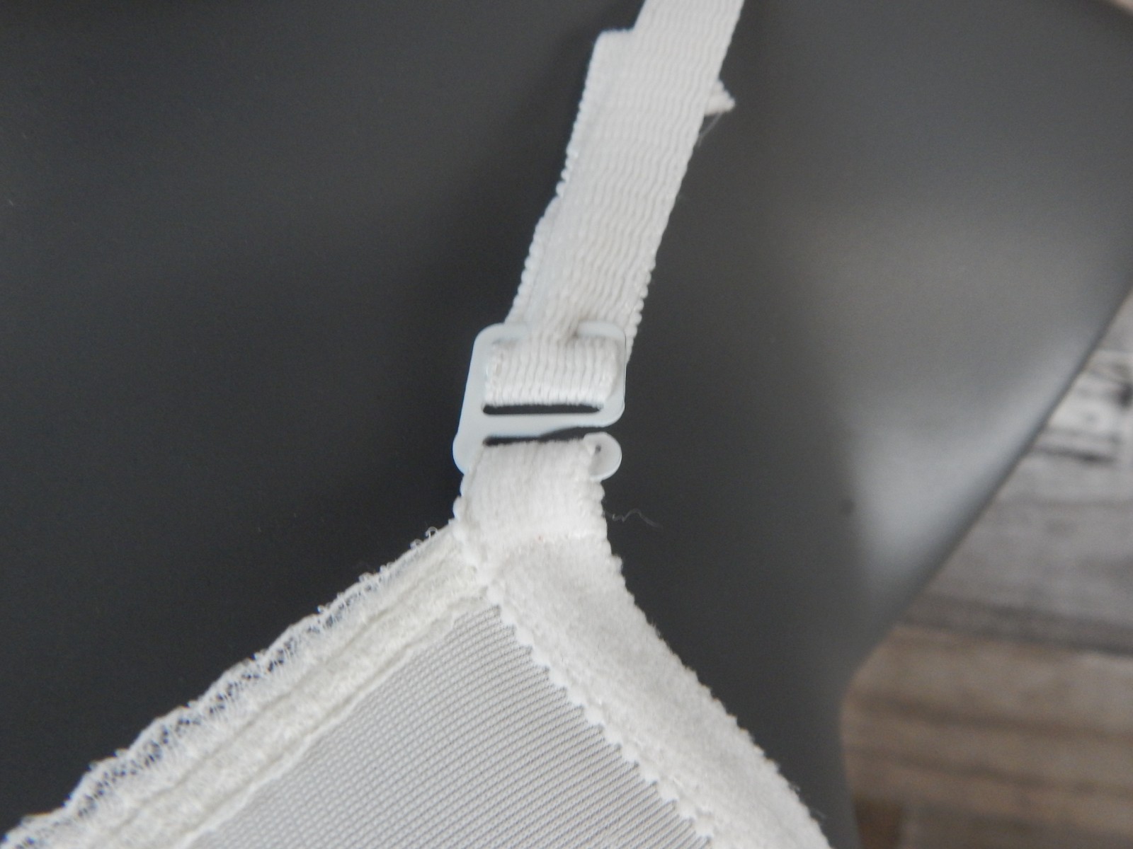 De Luxe Fashions All in One White Stretchy Girdle Bodysuit Soft Cups-Style 40B
