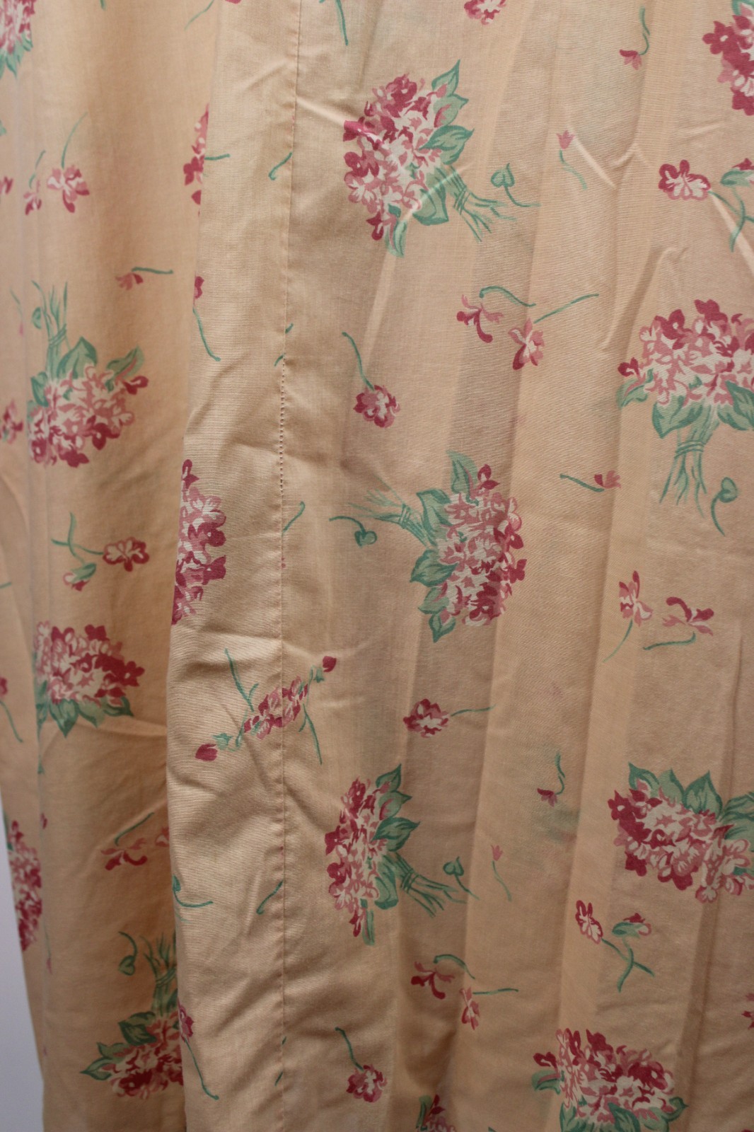 Quiet Moments Nightgown – 1X, Made in USA, Floral, Lace Trim, 40” Length