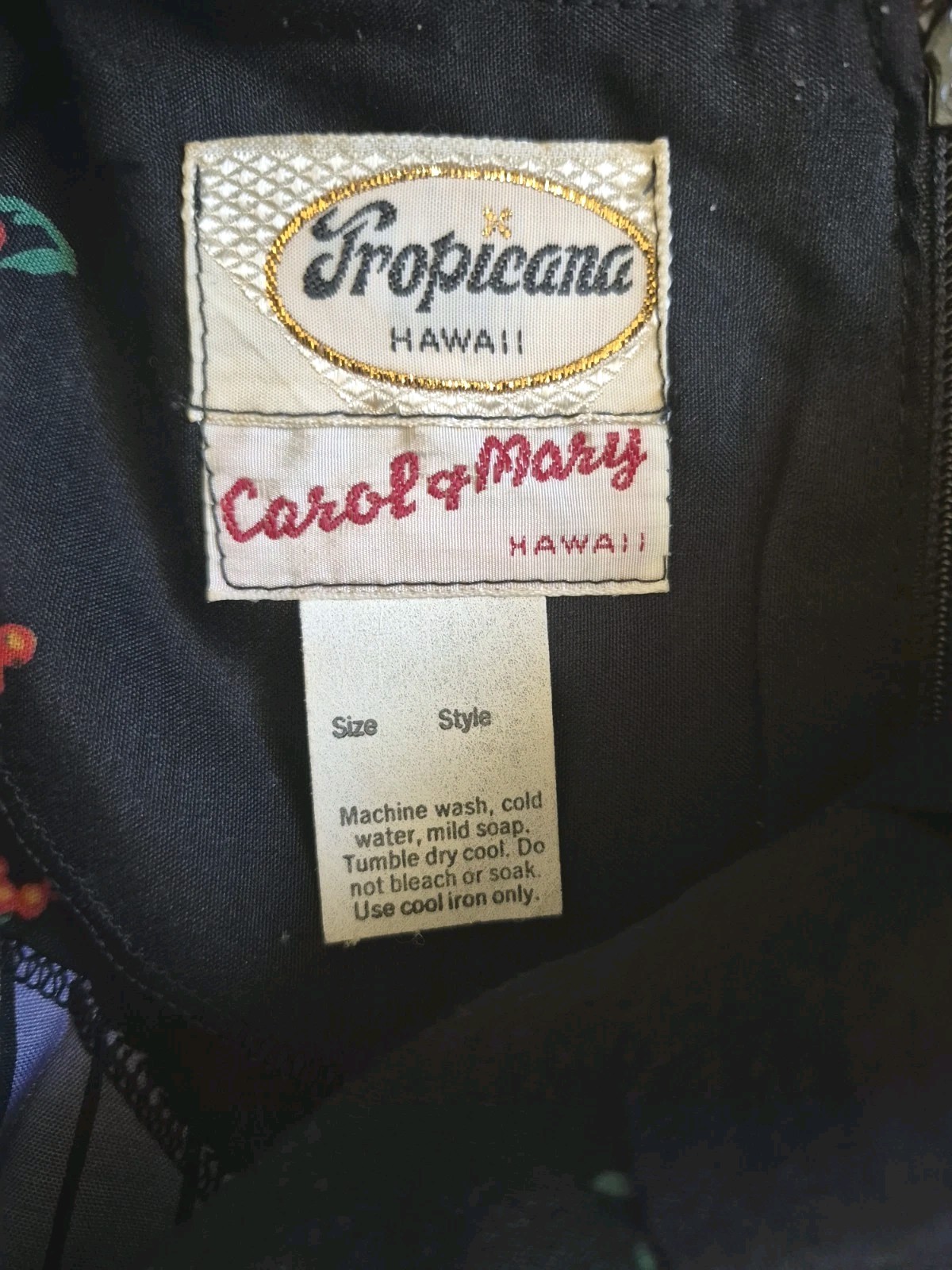 Vintage Tropicana Hawaii Dress Muumuu Retro Floral 60s 70s Size 10 ? Read