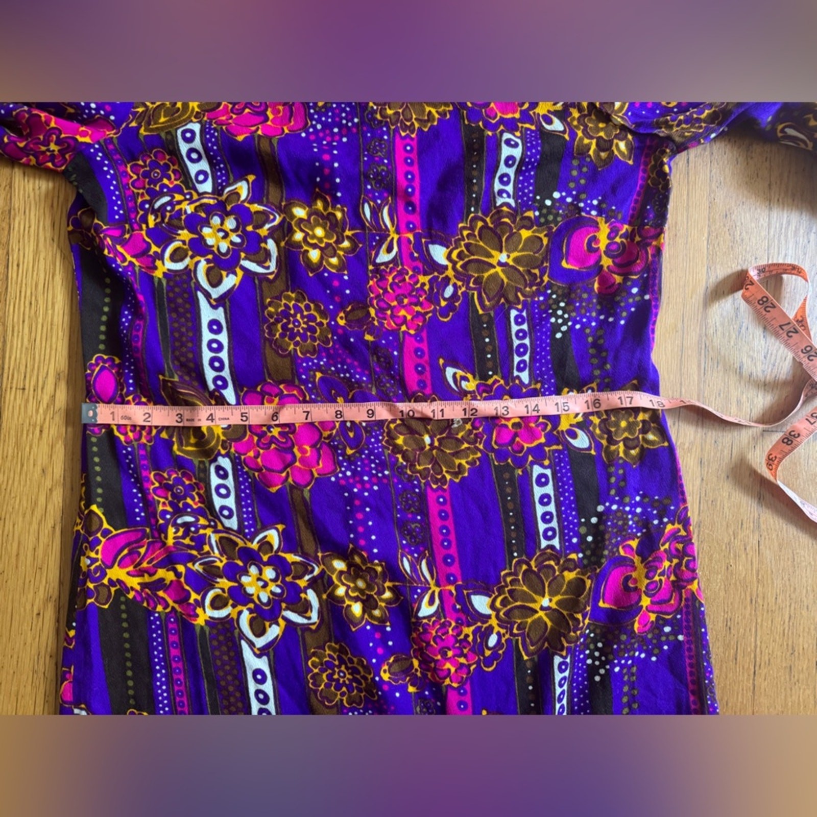 70s Vintage Acrylic Barkcloth Honeymoon Set – Dress and Shirt