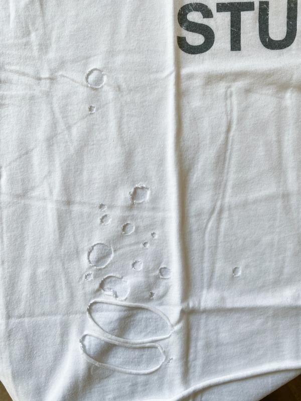 Vintage Stussy Women’s Distressed T-Shirt – Made in USA – Y2K , size M