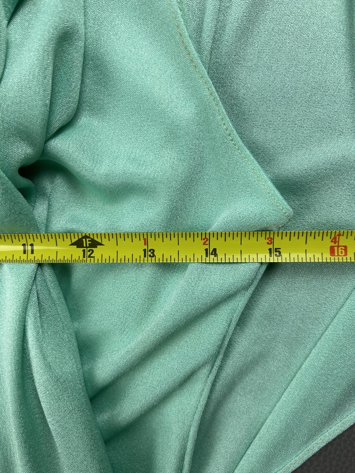 Vintage 1970s Mint Green Dolman Sleeve Maxi Dress Greek Goddess Flowy Size 12