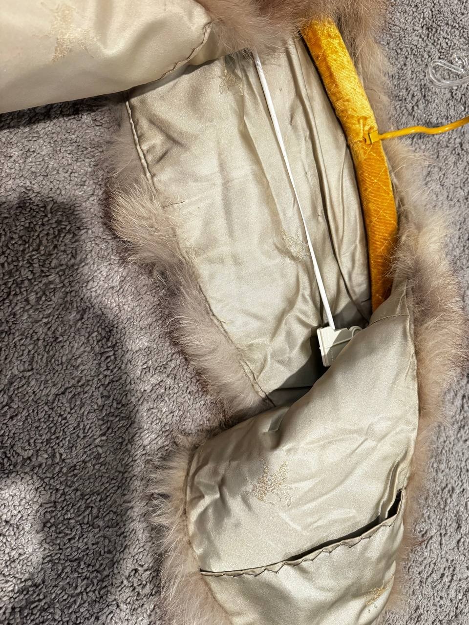 Vintage Real Raccoon Fur Collar – Natural Brown Fur Stole