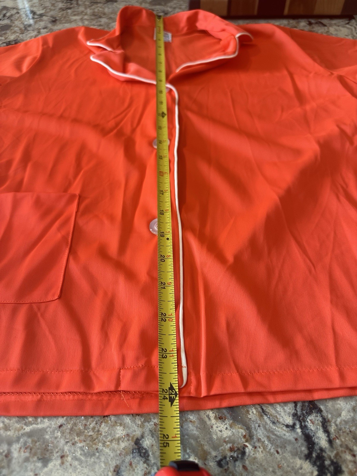 Vintage Pjs Gaymode Orange Pajamas JC Penney Women’s 36 Small 2 Pc Set