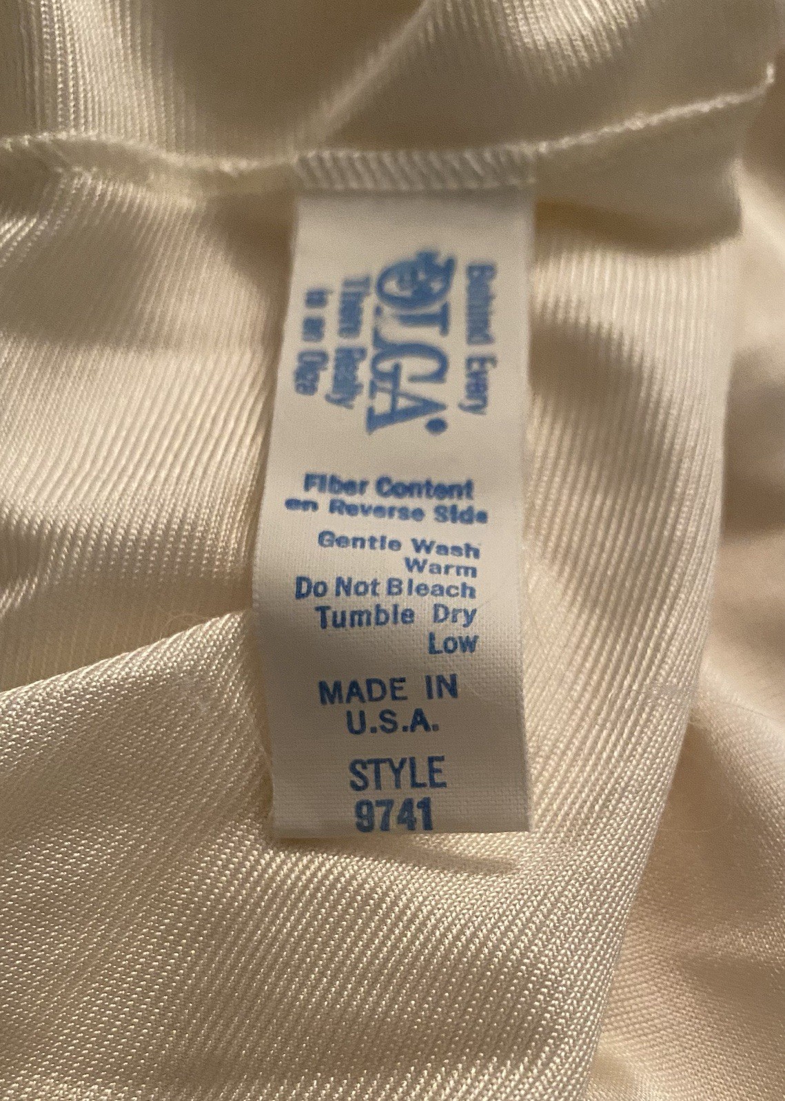 Vintage Olga Silky Nylon Semi Sheer Long Nightgown Size 34 New No Tags #9741