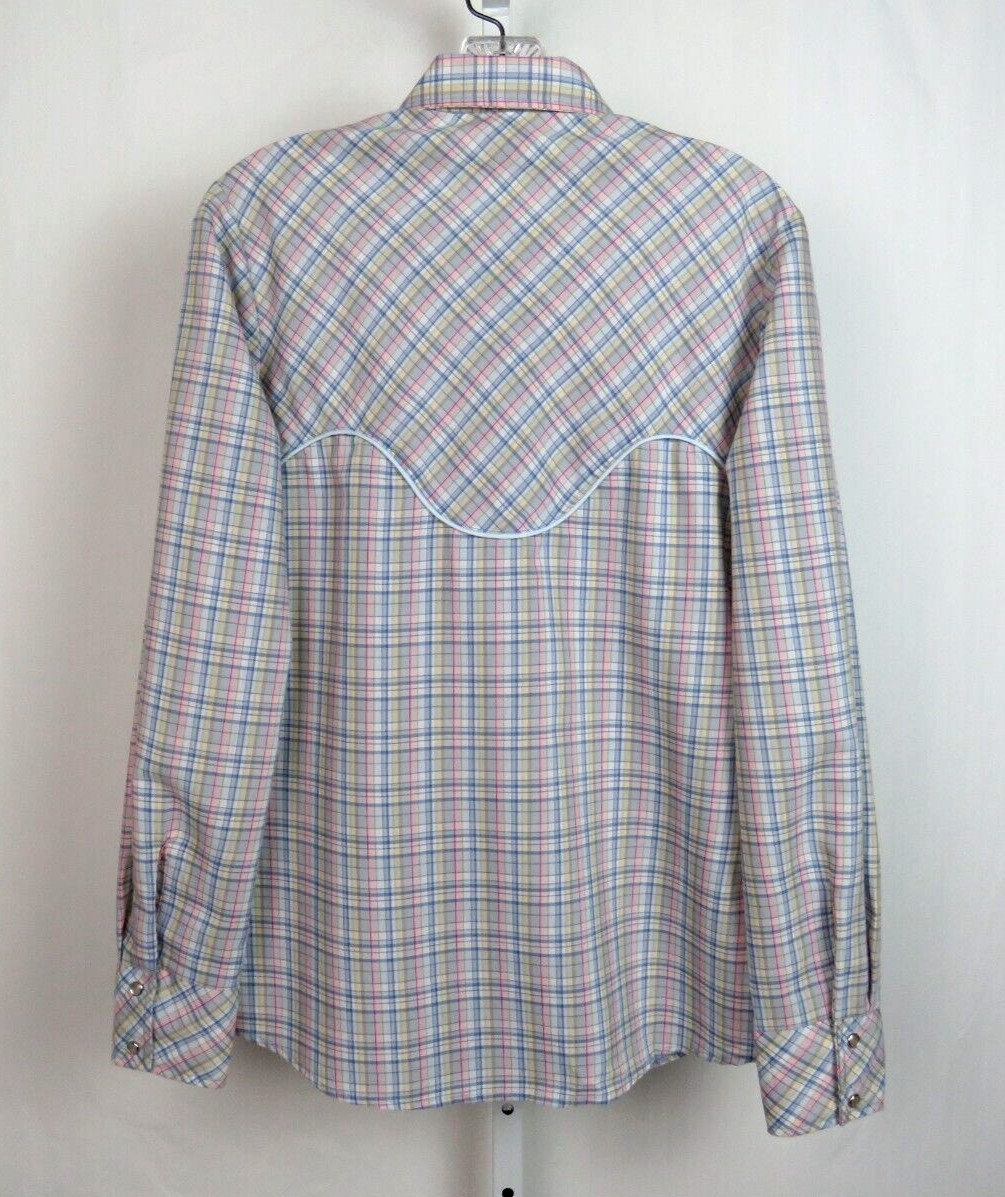 VTG 1960s 70s STAGE WEST BY PRIOR WOMEN’S WESTERN SHIRT PEARL SNAPS ROCKABILLY