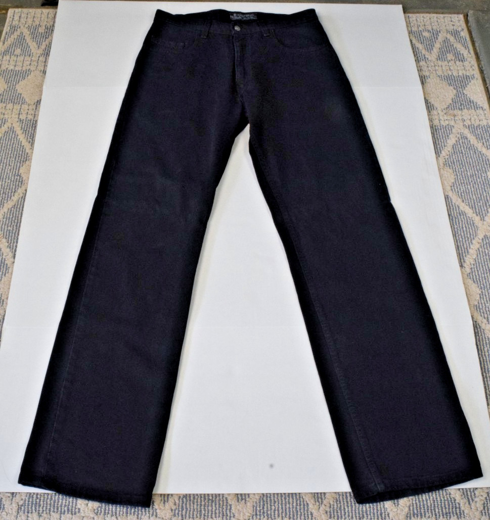 Vintage Levis Silver Tab Jeans Size W32 L34 2001 Black Loose Fit Made USA