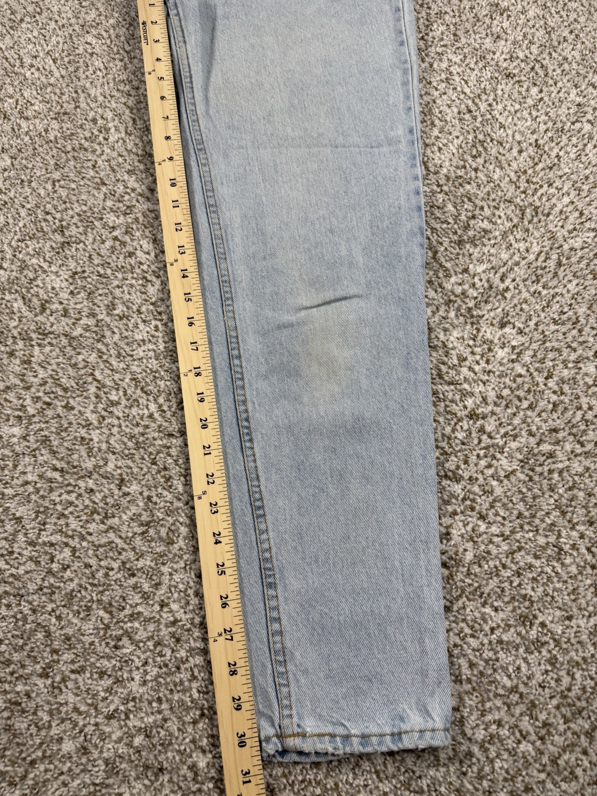 VINTAGE Levi’s 15921 Orange Tab Light Wash Tapered Fit High Rise Jeans Women’s M