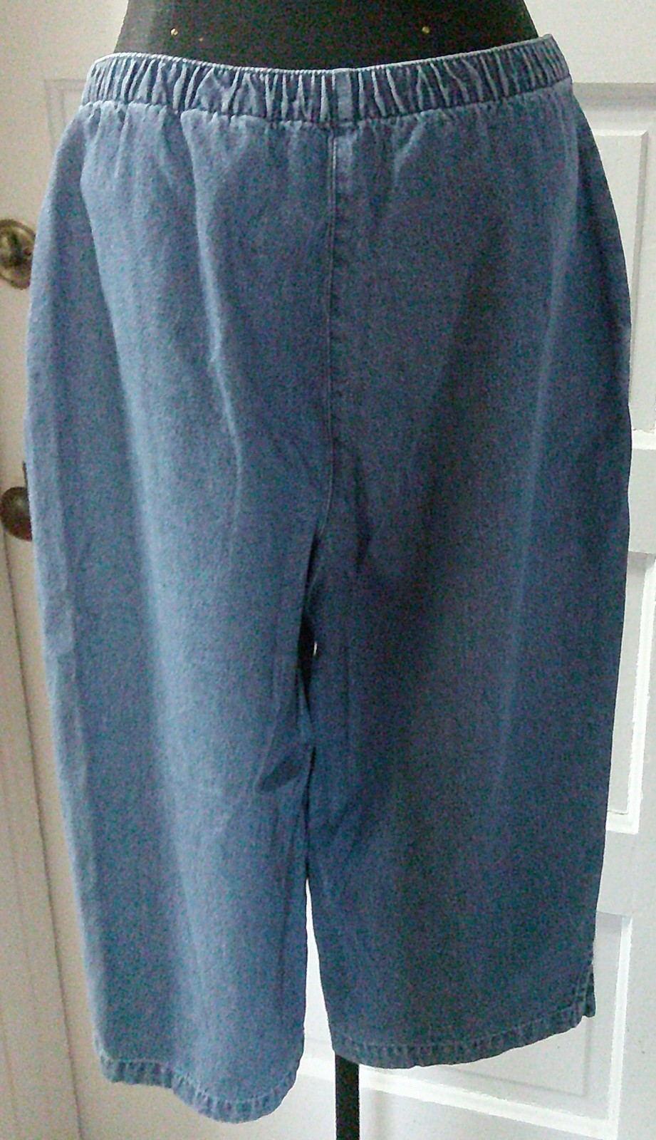 90’s KAREN SCOTT Denim Comfy Capri Pants Slacks 14