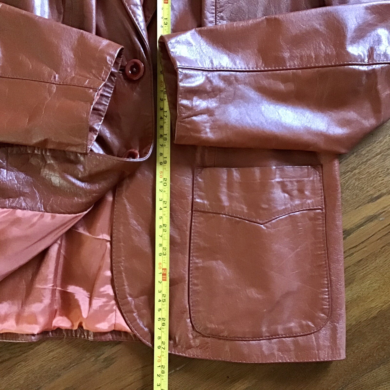 Vintage Montgomery Ward The Tannery Leather Jacket Blazer Lined 13/14 US M/L