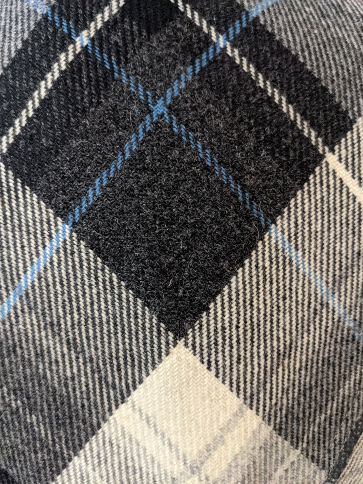 VTG Marc Aurel Black Blue White Plaid Blazer Sz 40 Medium M