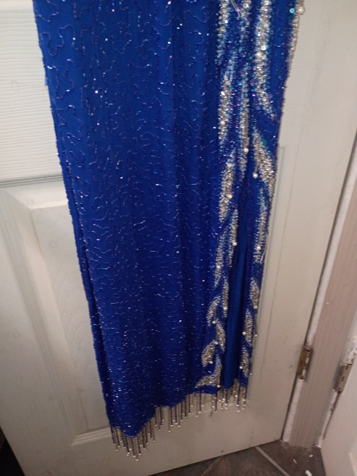 VTG 1980’s 1990’s S & N Fashions Silk Beaded and Sequin cocktail Dress Small