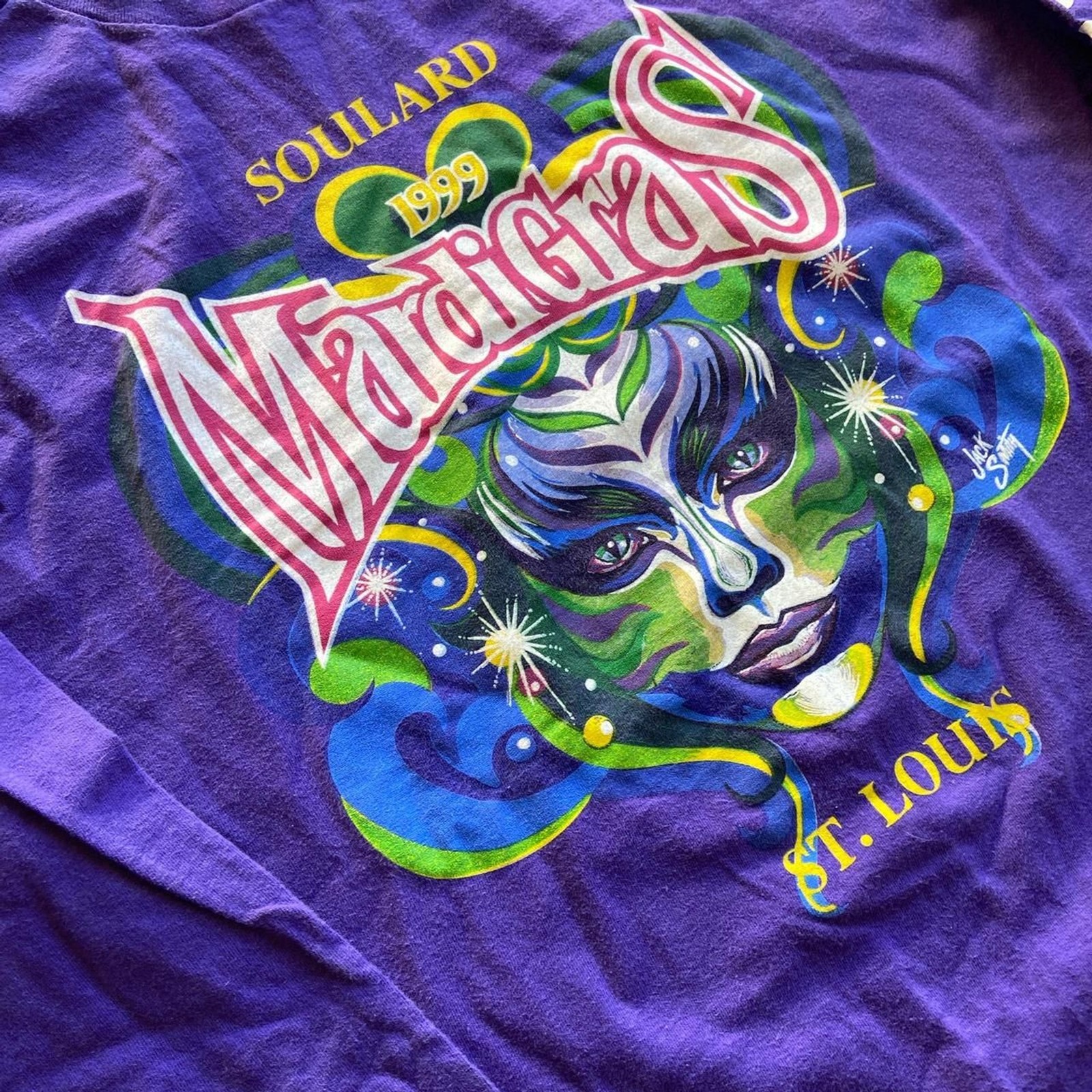 Vintage 1999 New Orleans Mardi Gras Promotional Longsleeve Shirt