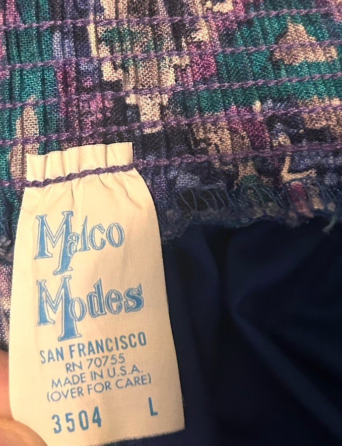 VNT 80’s Malco Modes Square Dance Dress Set Sz L Western Rockabilly Prairie